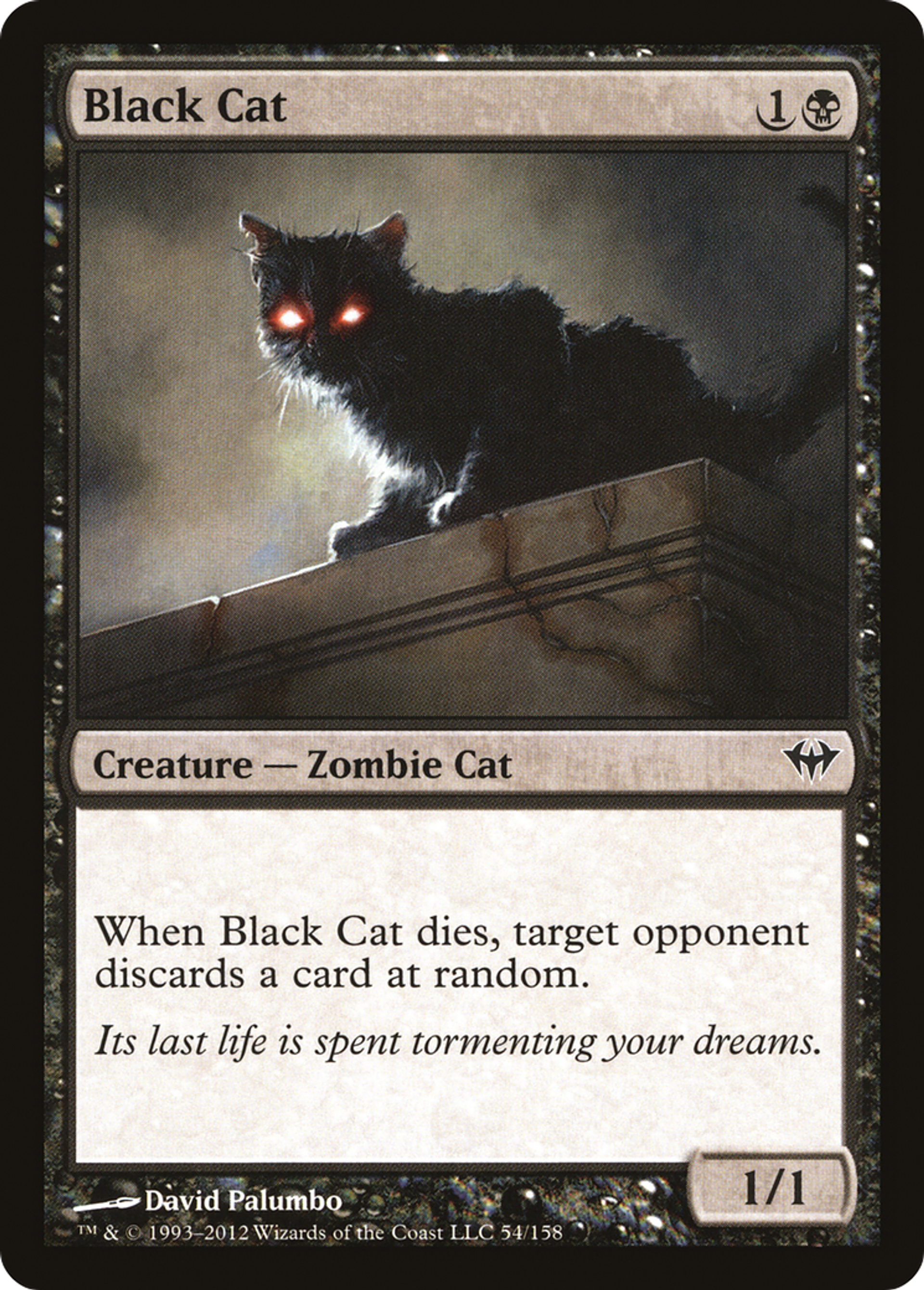 Black Cat — Dark Ascension — Magic: The Gathering