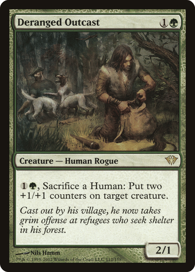 Deranged Outcast — Dark Ascension — Magic: The Gathering
