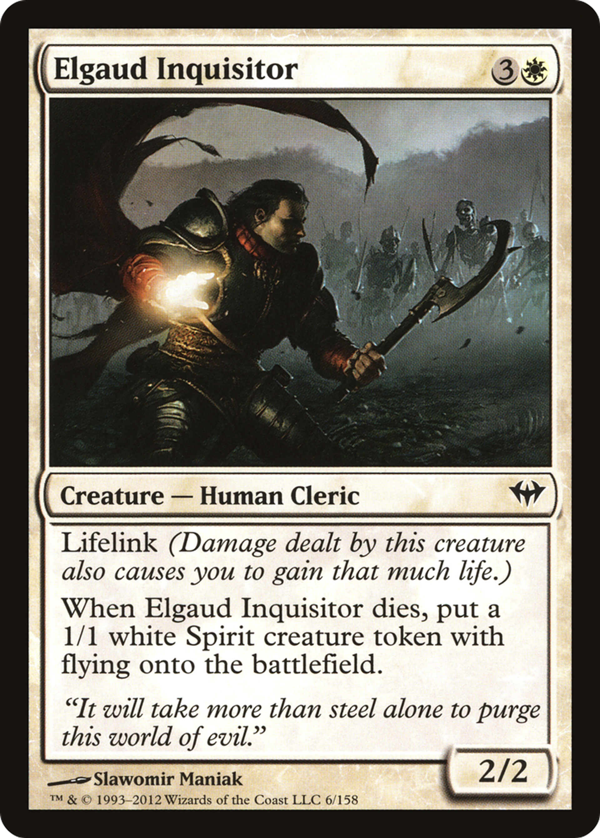 Elgaud Inquisitor — Dark Ascension — Magic: The Gathering