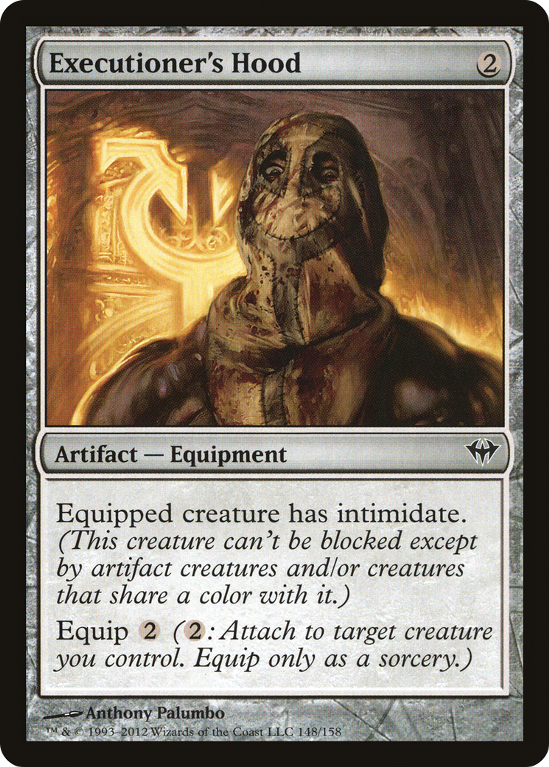 Cagoule de l'exécuteur — Dark Ascension — Magic: The Gathering