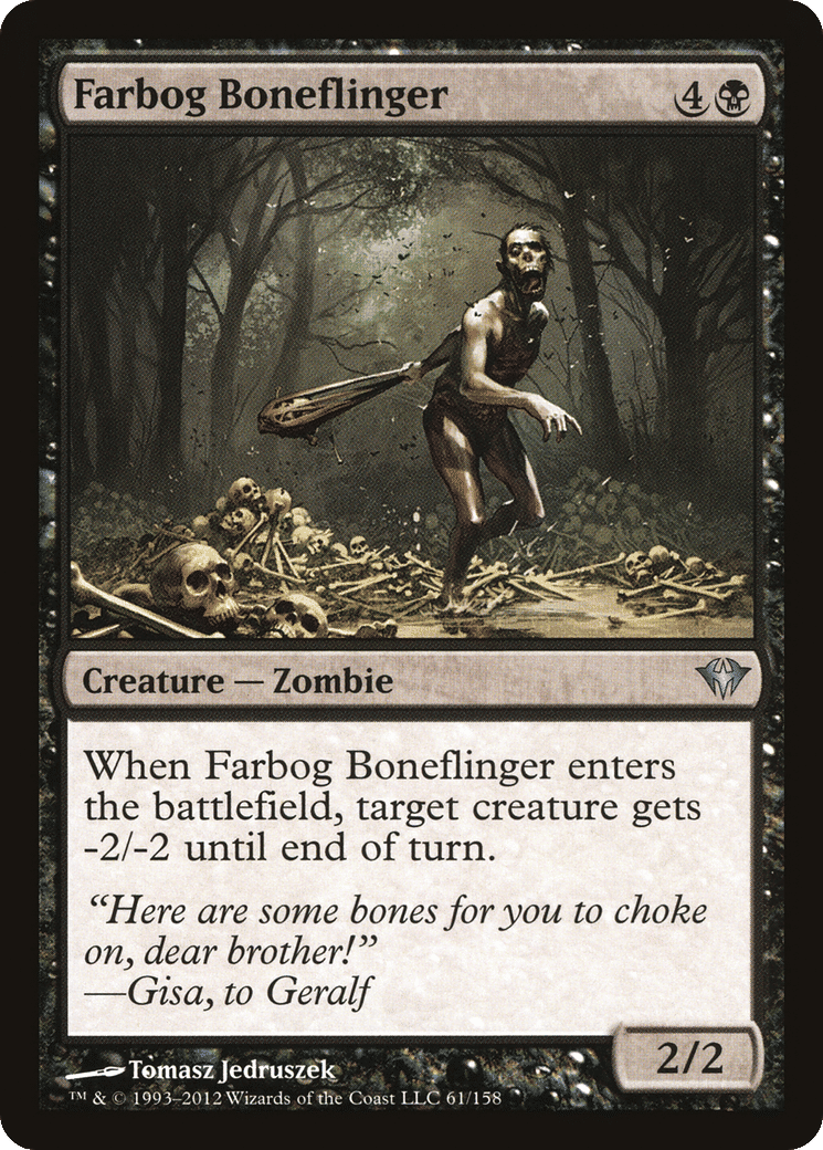 Farbog Boneflinger — Dark Ascension — Magic: The Gathering
