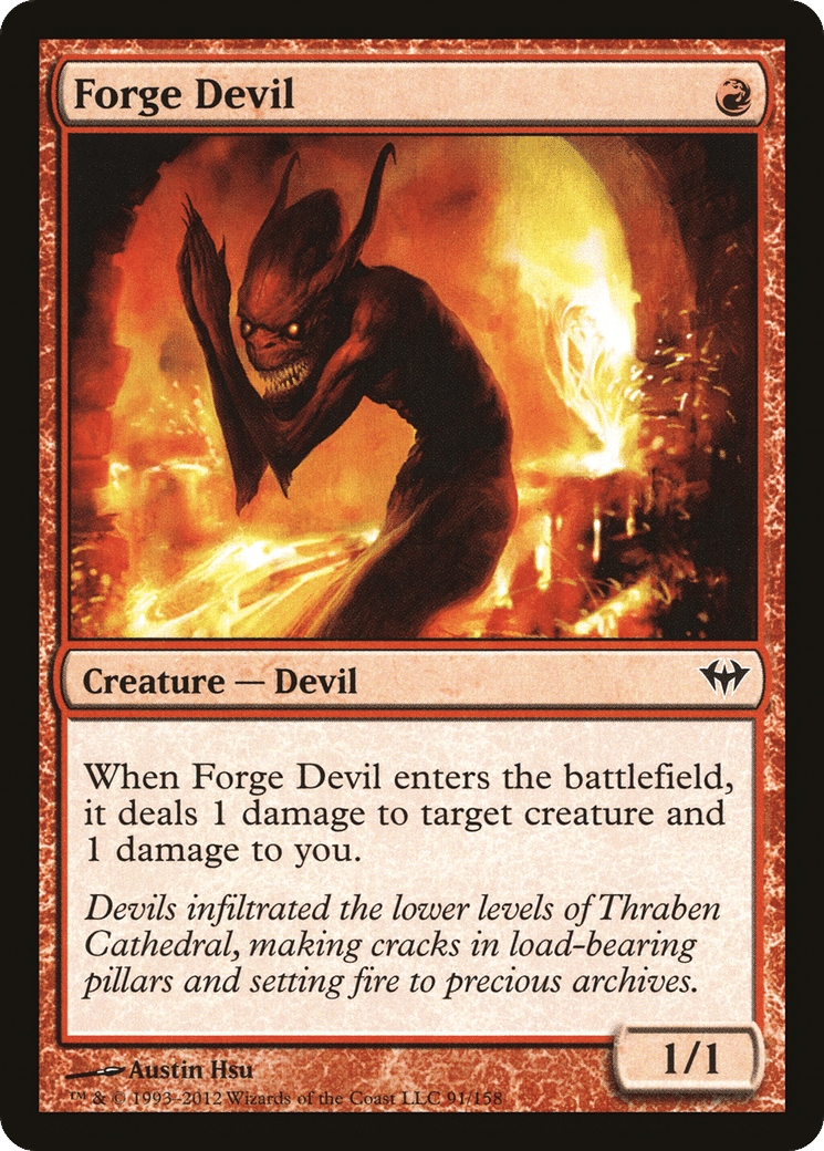 Forge Devil — Dark Ascension — Magic: The Gathering