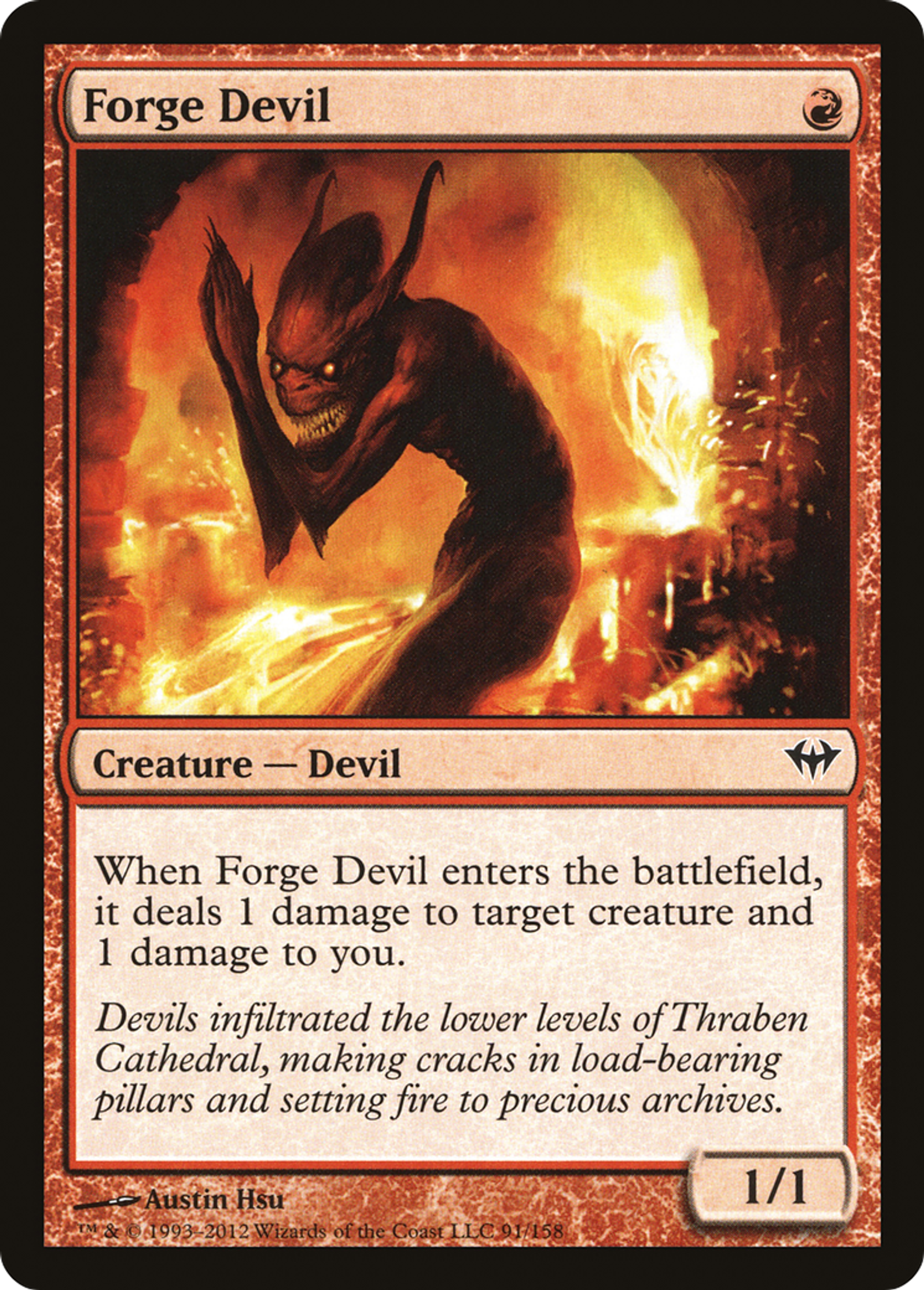 Diable des forges — Dark Ascension — Magic: The Gathering