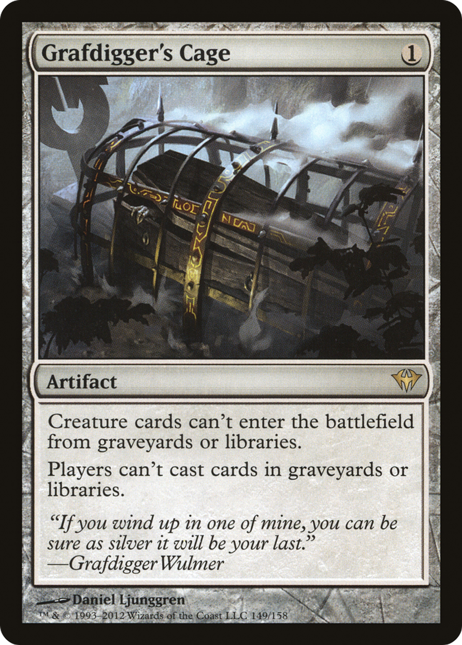 Grafdigger's Cage — Dark Ascension — Magic: The Gathering