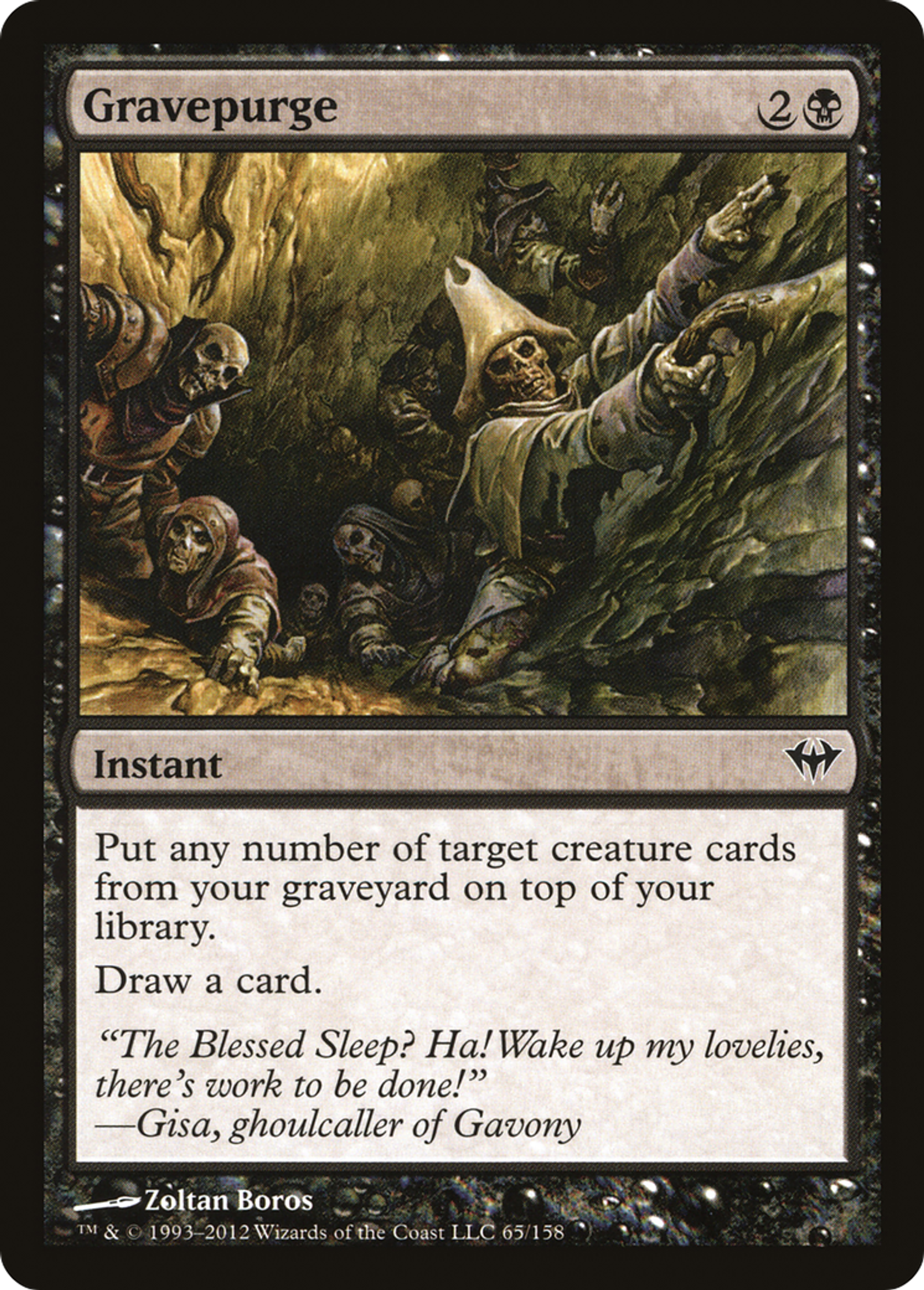 Gravepurge — Dark Ascension — Magic: The Gathering
