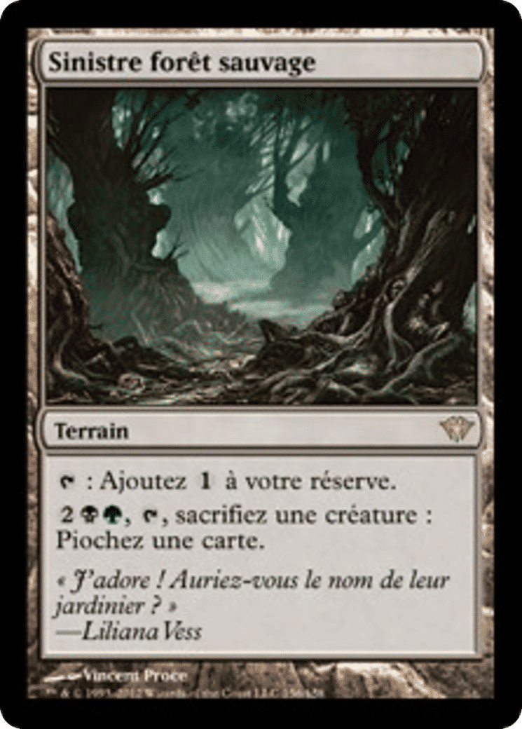 Sinistre forêt sauvage — Dark Ascension — Magic: The Gathering