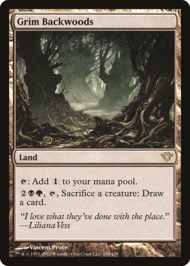 Grim Backwoods — Dark Ascension — Magic: The Gathering