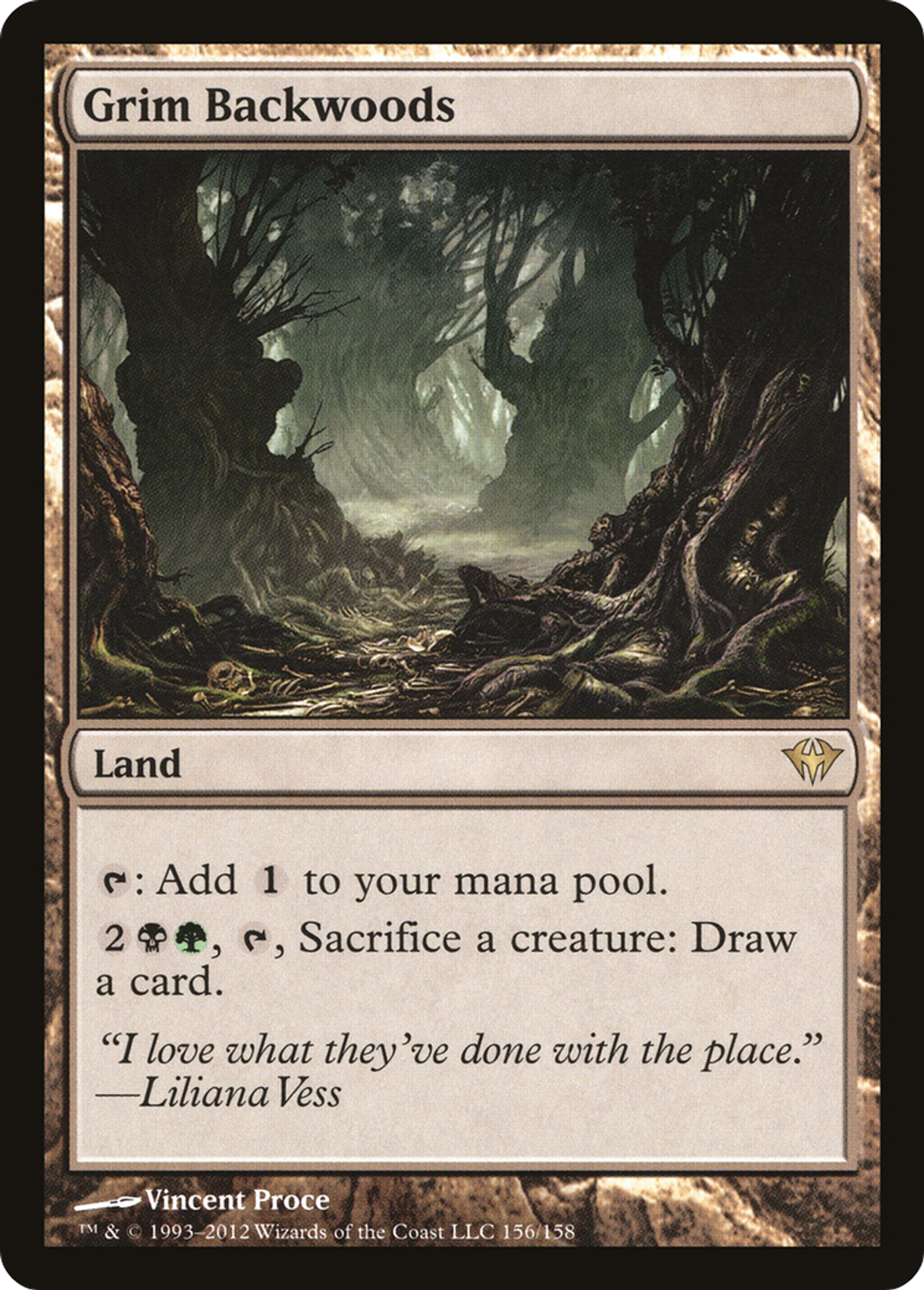 Sinistre forêt sauvage — Dark Ascension — Magic: The Gathering