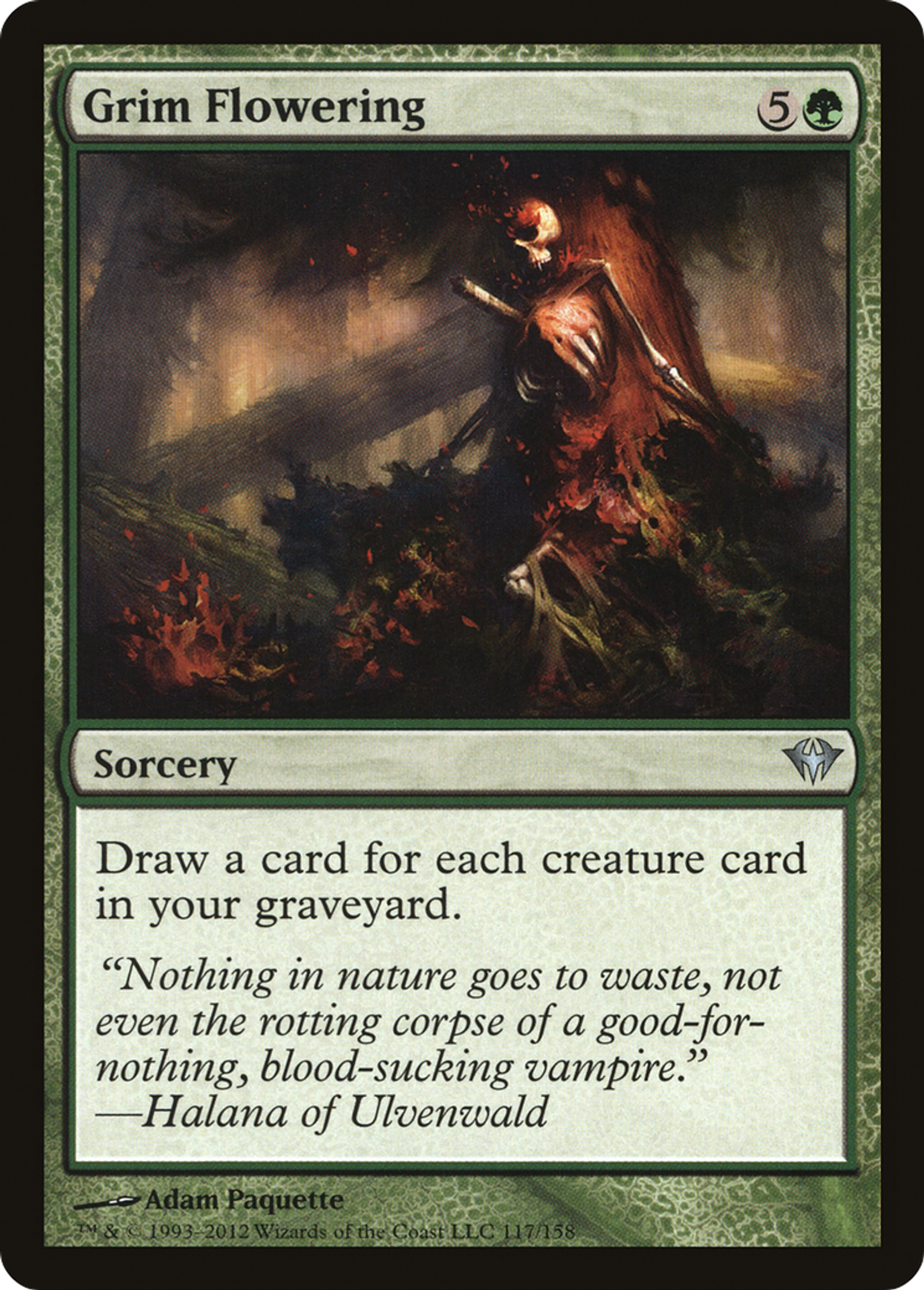 Sinistre floraison — Dark Ascension — Magic: The Gathering