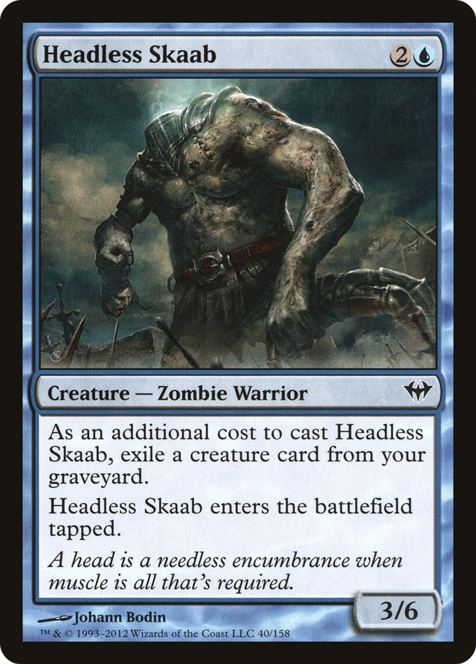 Skaab sans tête — Dark Ascension — Magic: The Gathering