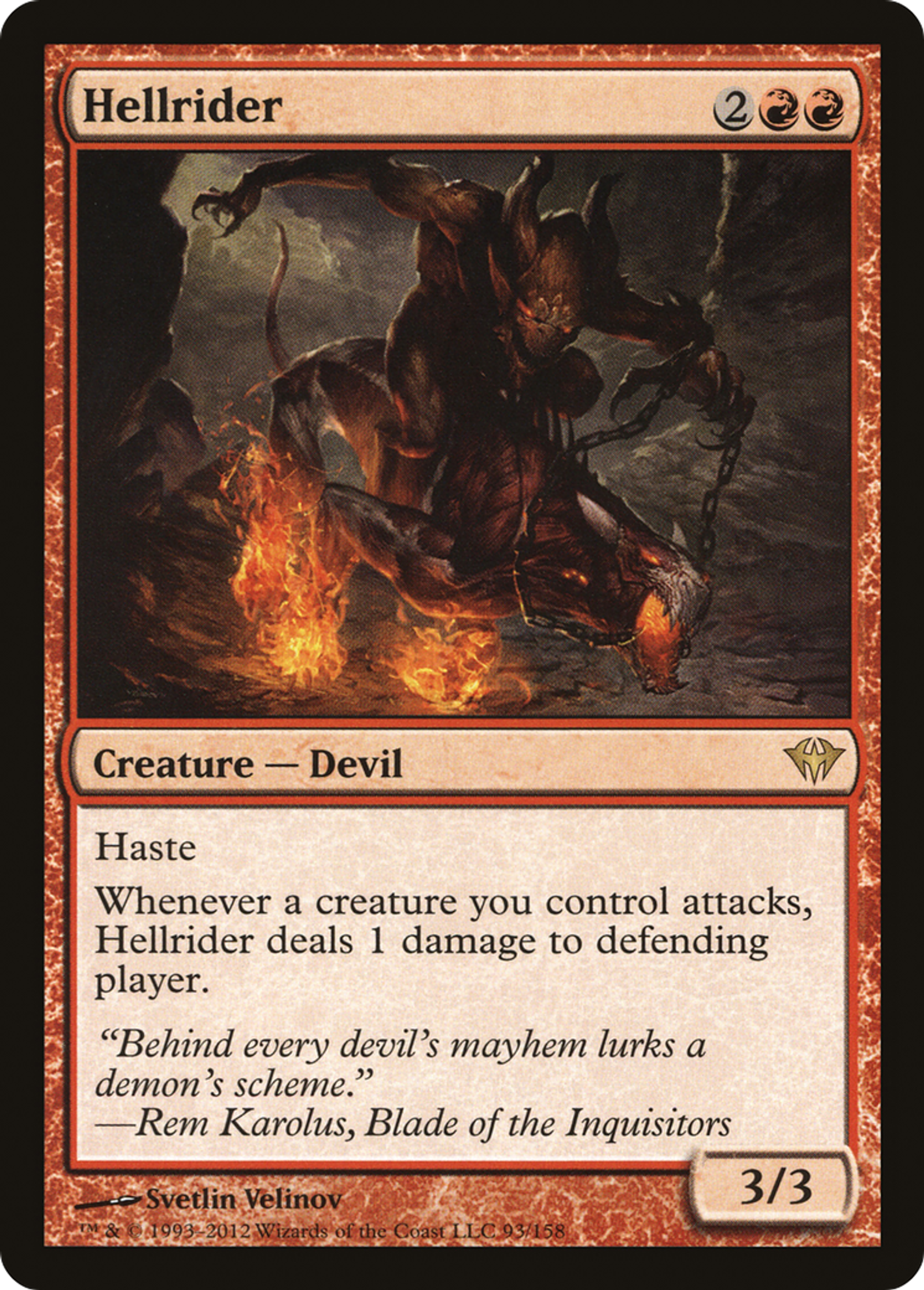 Chevaucheur infernal — Dark Ascension — Magic: The Gathering