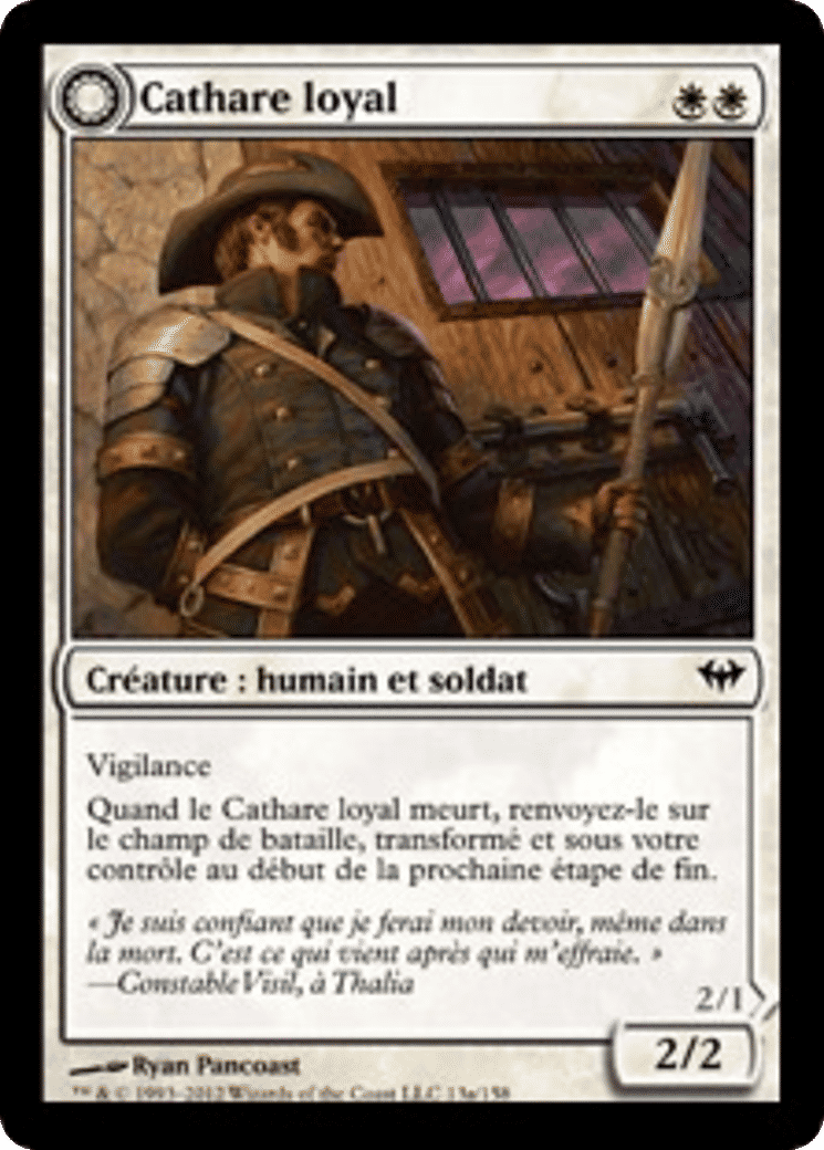 Cathare loyal // Cathare maudit — Dark Ascension — Magic: The Gathering