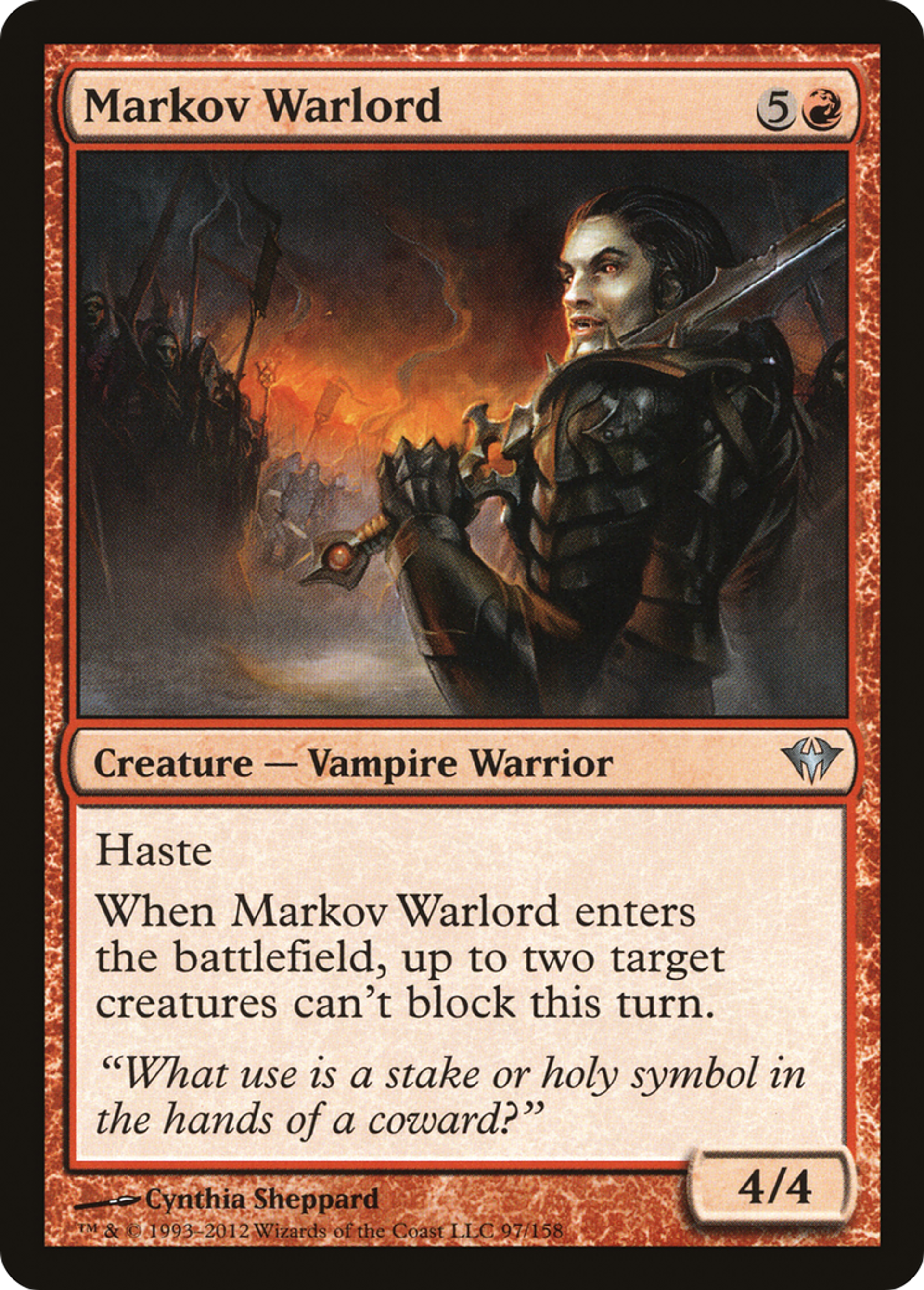 Seigneur de guerre Markov — Dark Ascension — Magic: The Gathering