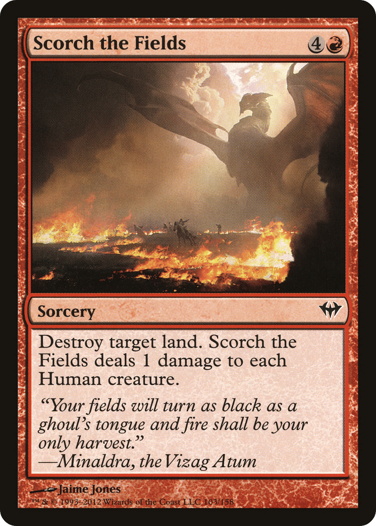 Scorch the Fields — Dark Ascension — Magic: The Gathering