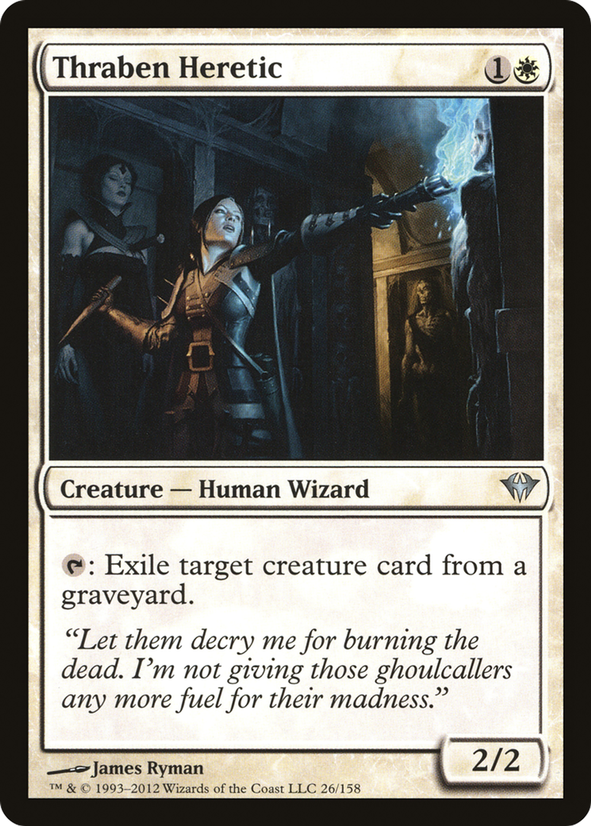 Hérétique de Thraben — Dark Ascension — Magic: The Gathering