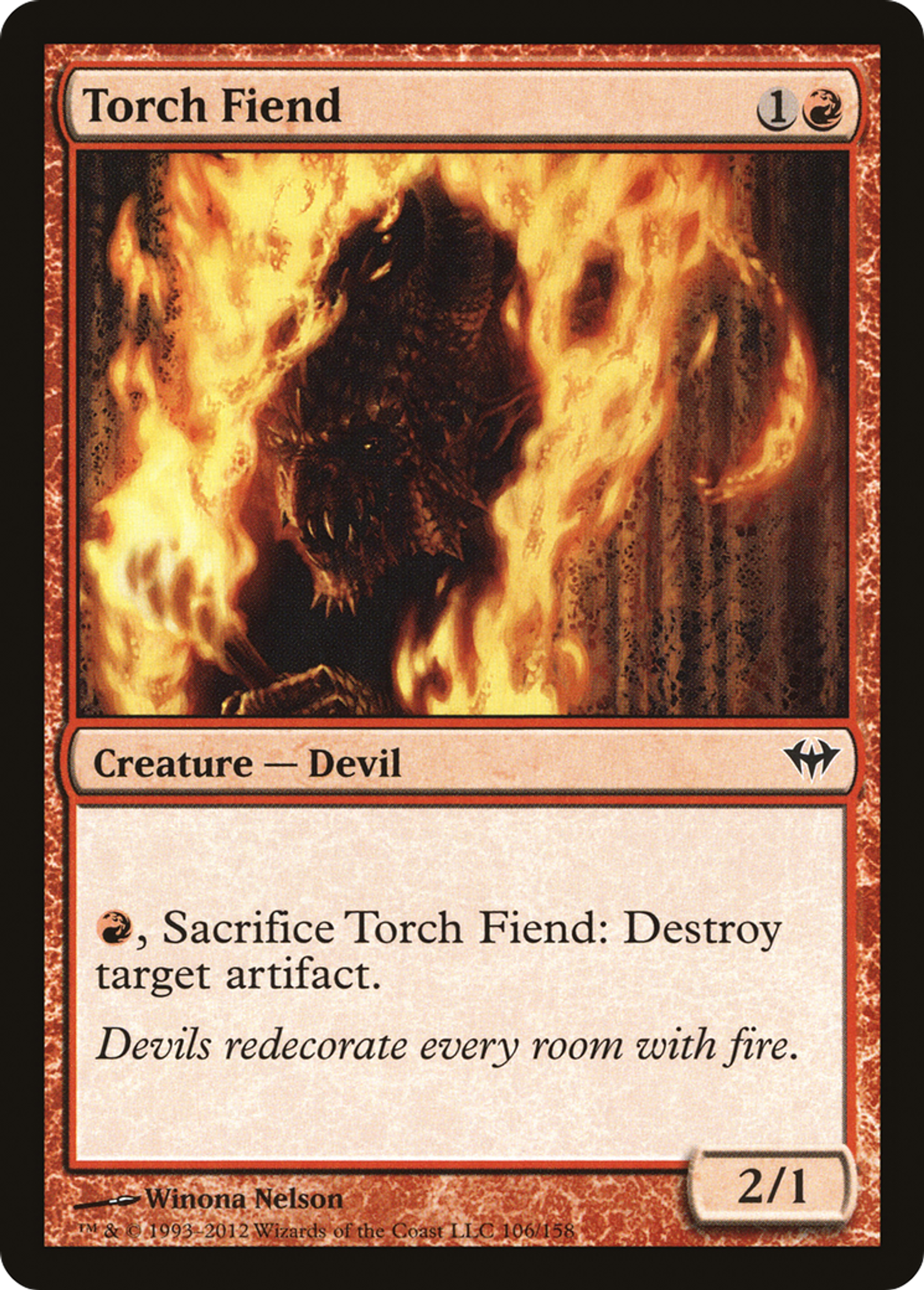 Fielleux à la torche — Dark Ascension — Magic: The Gathering
