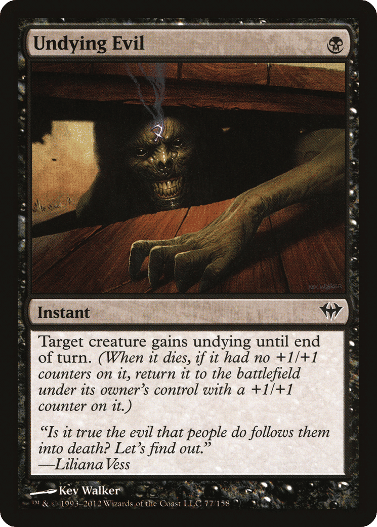 Undying Evil — Dark Ascension — Magic: The Gathering