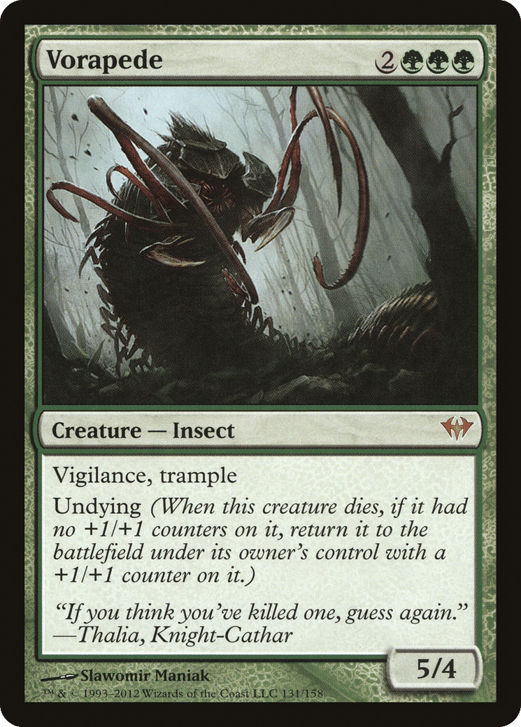 Vorapede — Dark Ascension — Magic: The Gathering