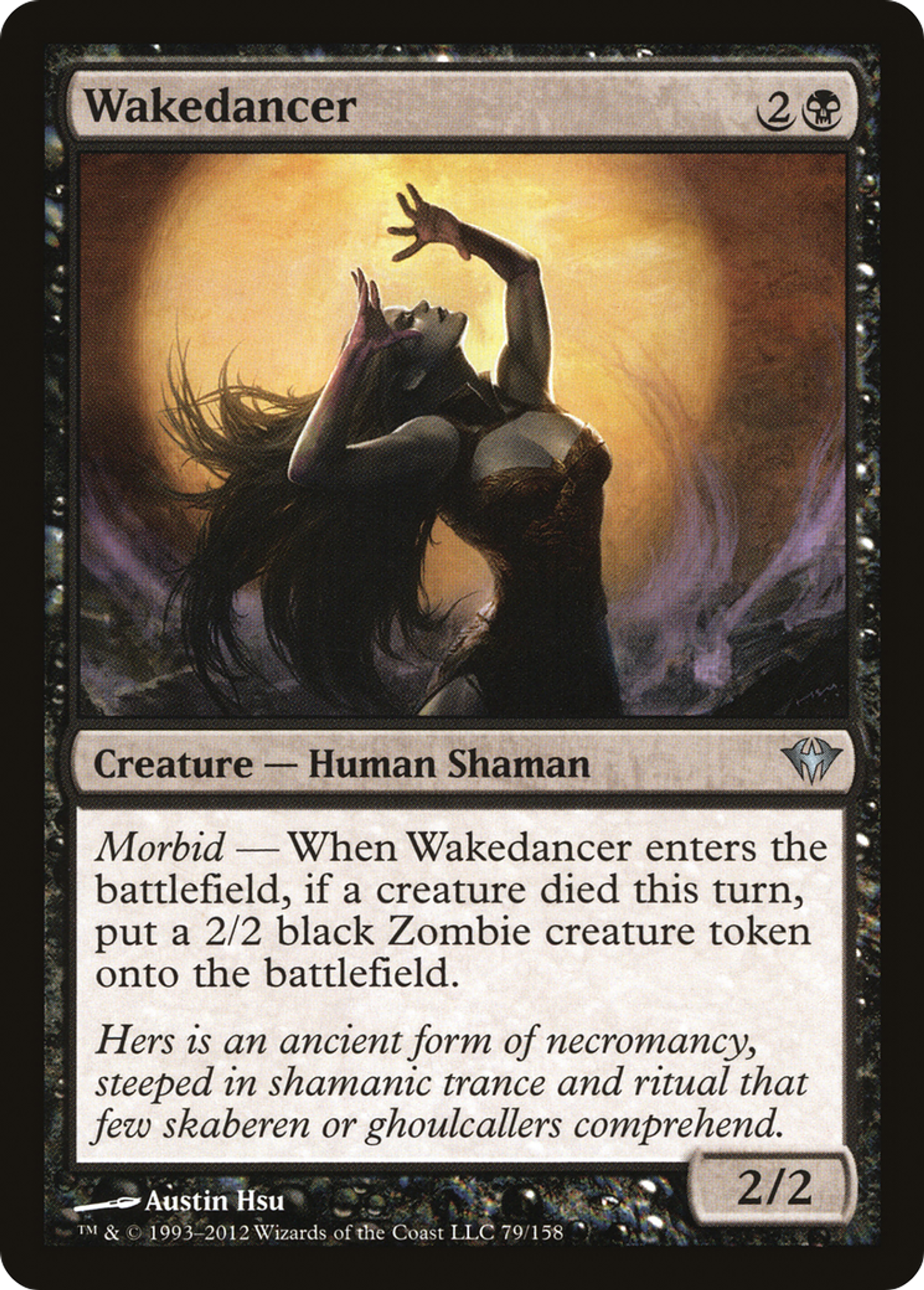 Danseuse de veillée — Dark Ascension — Magic: The Gathering