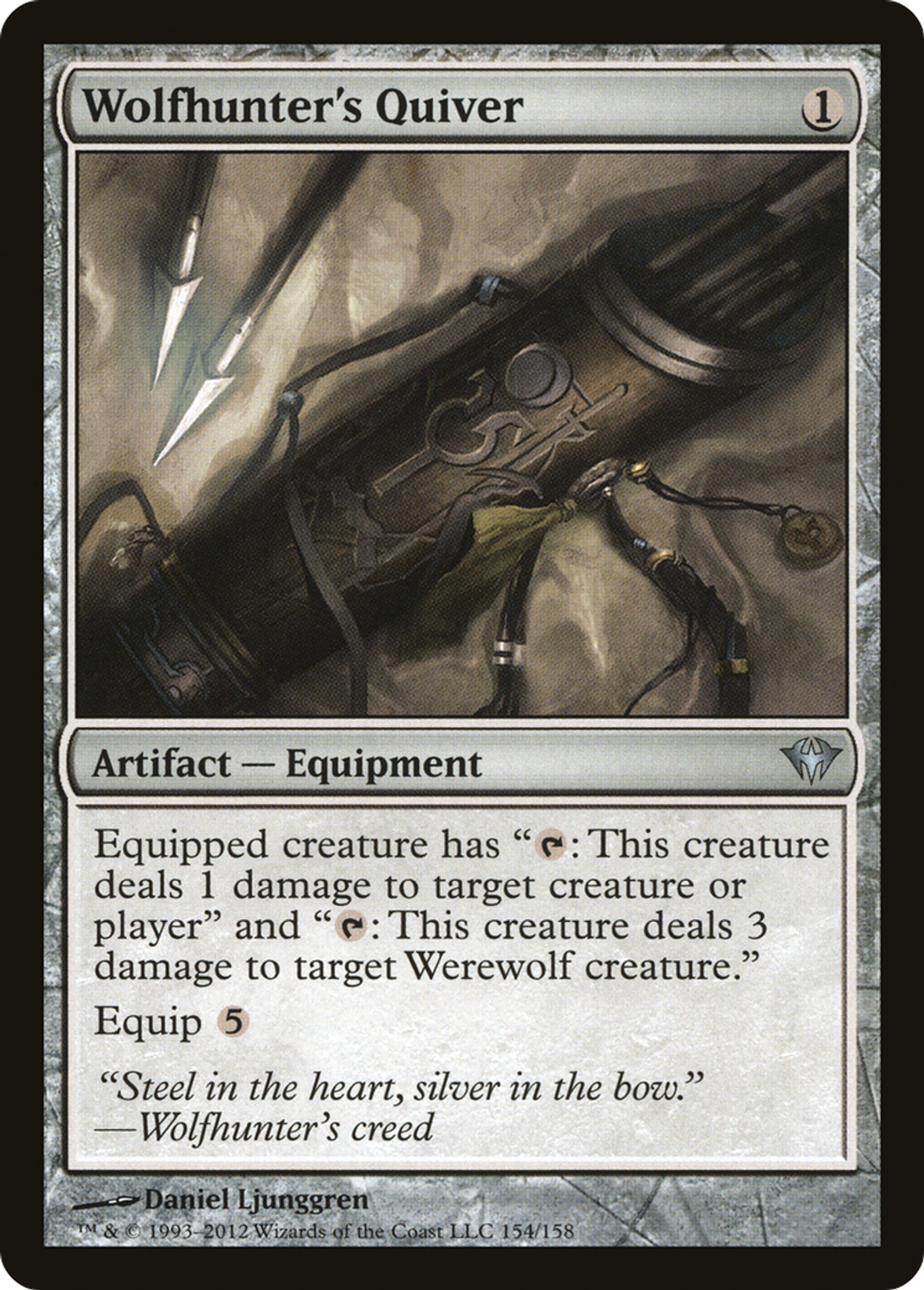 Carquois du chasseur de loups — Dark Ascension — Magic: The Gathering