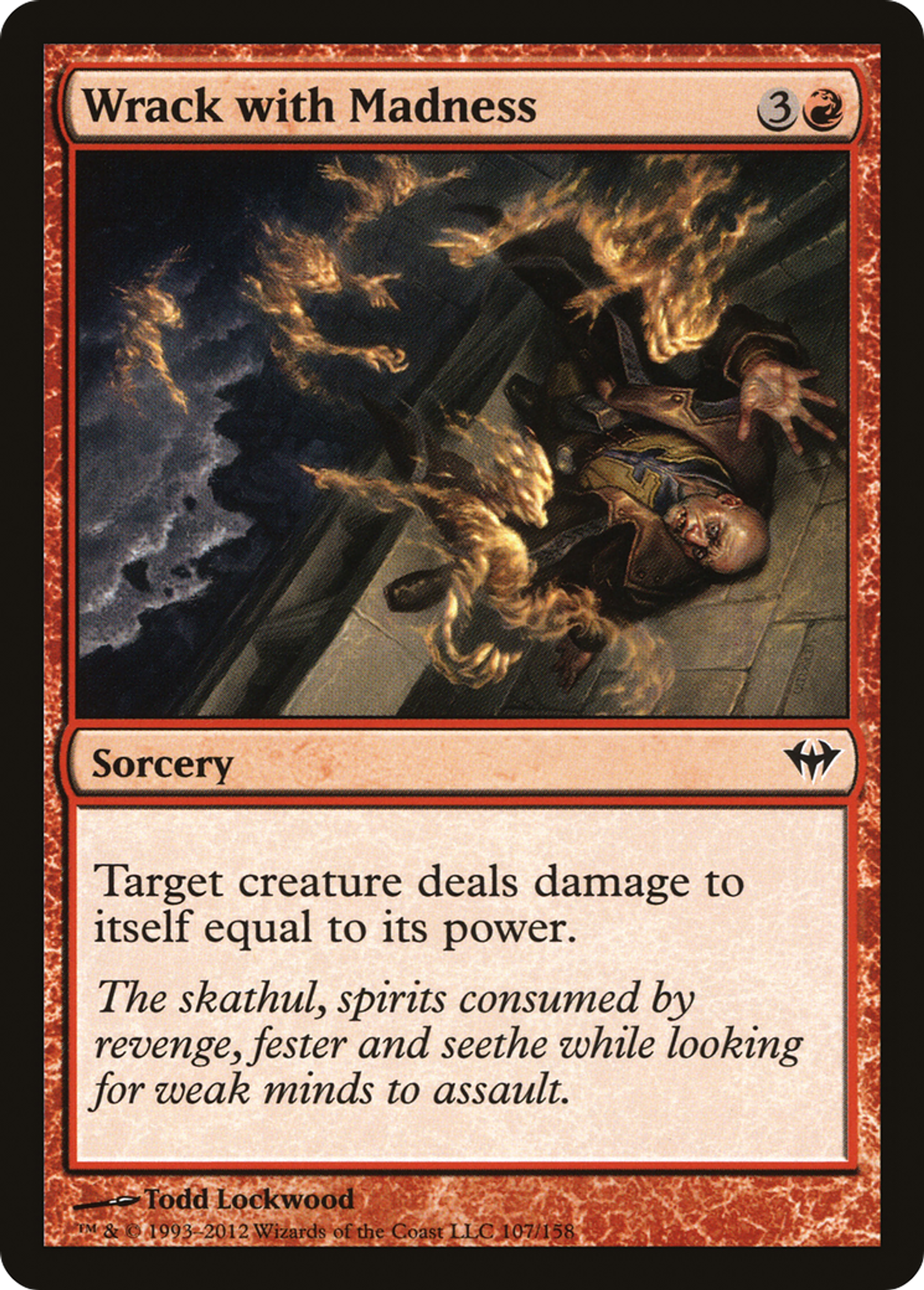 Tenaillé par la folie — Dark Ascension — Magic: The Gathering