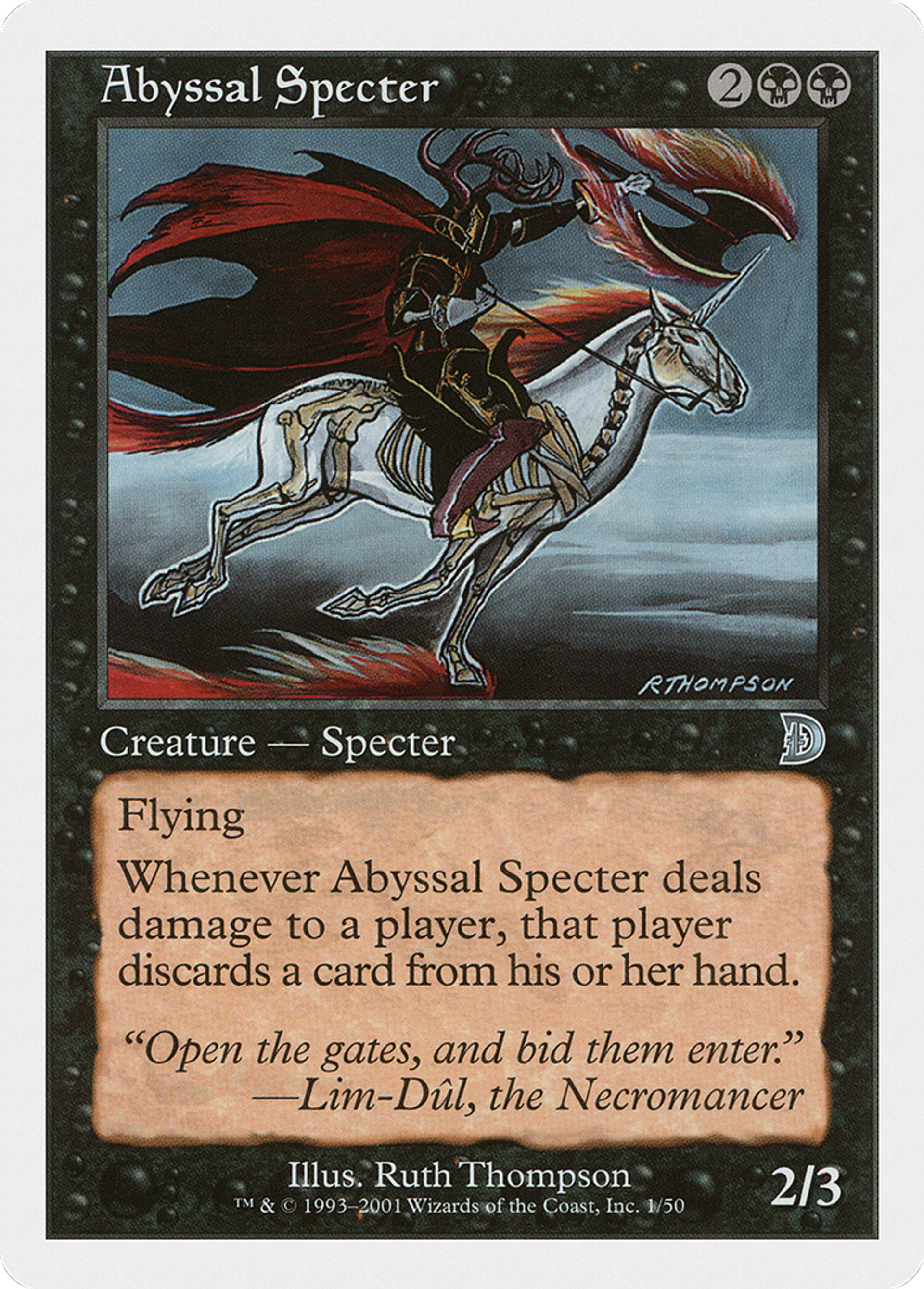 Abyssal Specter — Deckmasters — Magic: The Gathering
