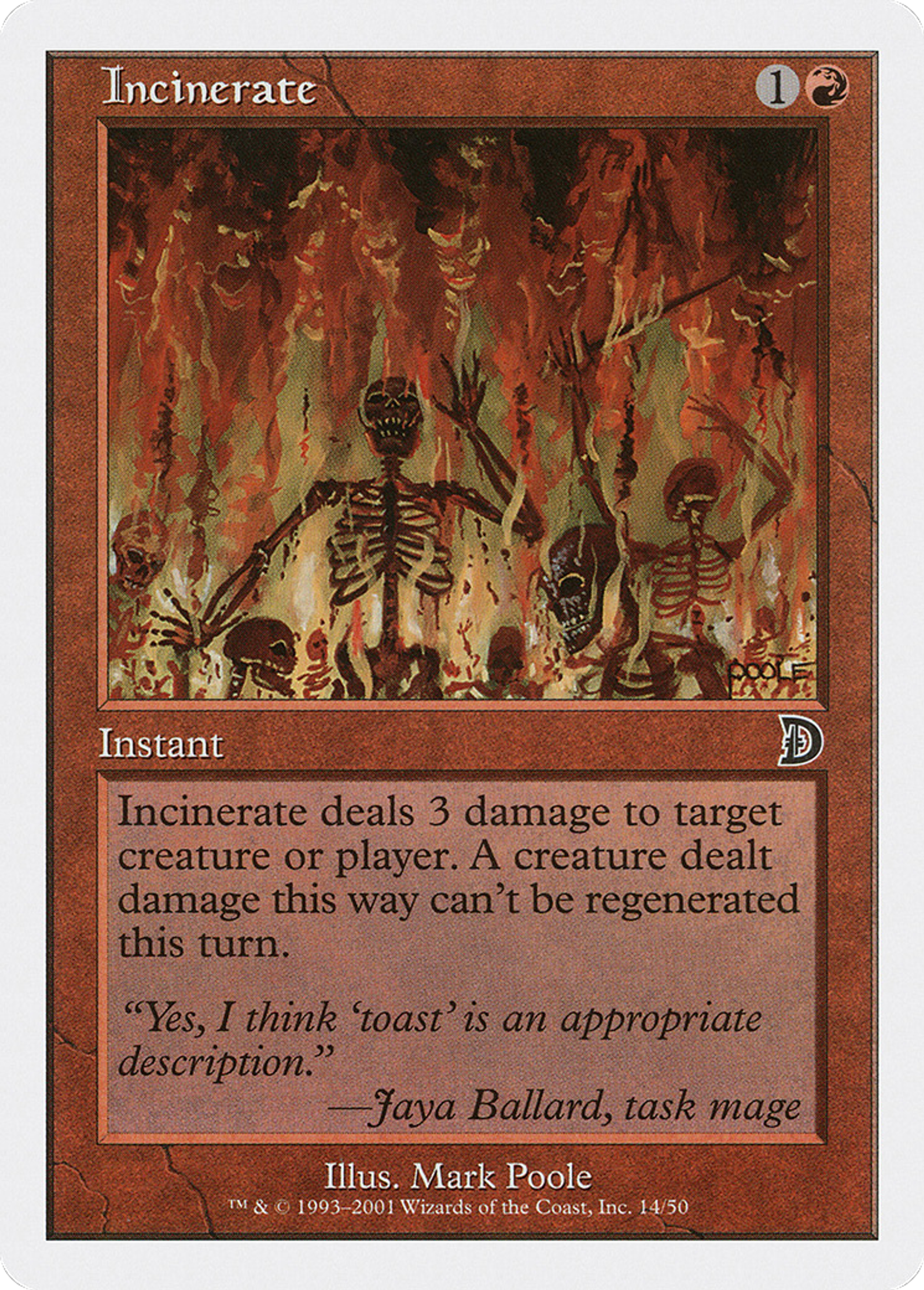 Incinerate — Deckmasters — Magic: The Gathering