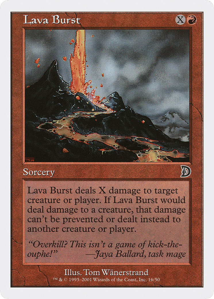 Lava Burst — Deckmasters — Magic: The Gathering