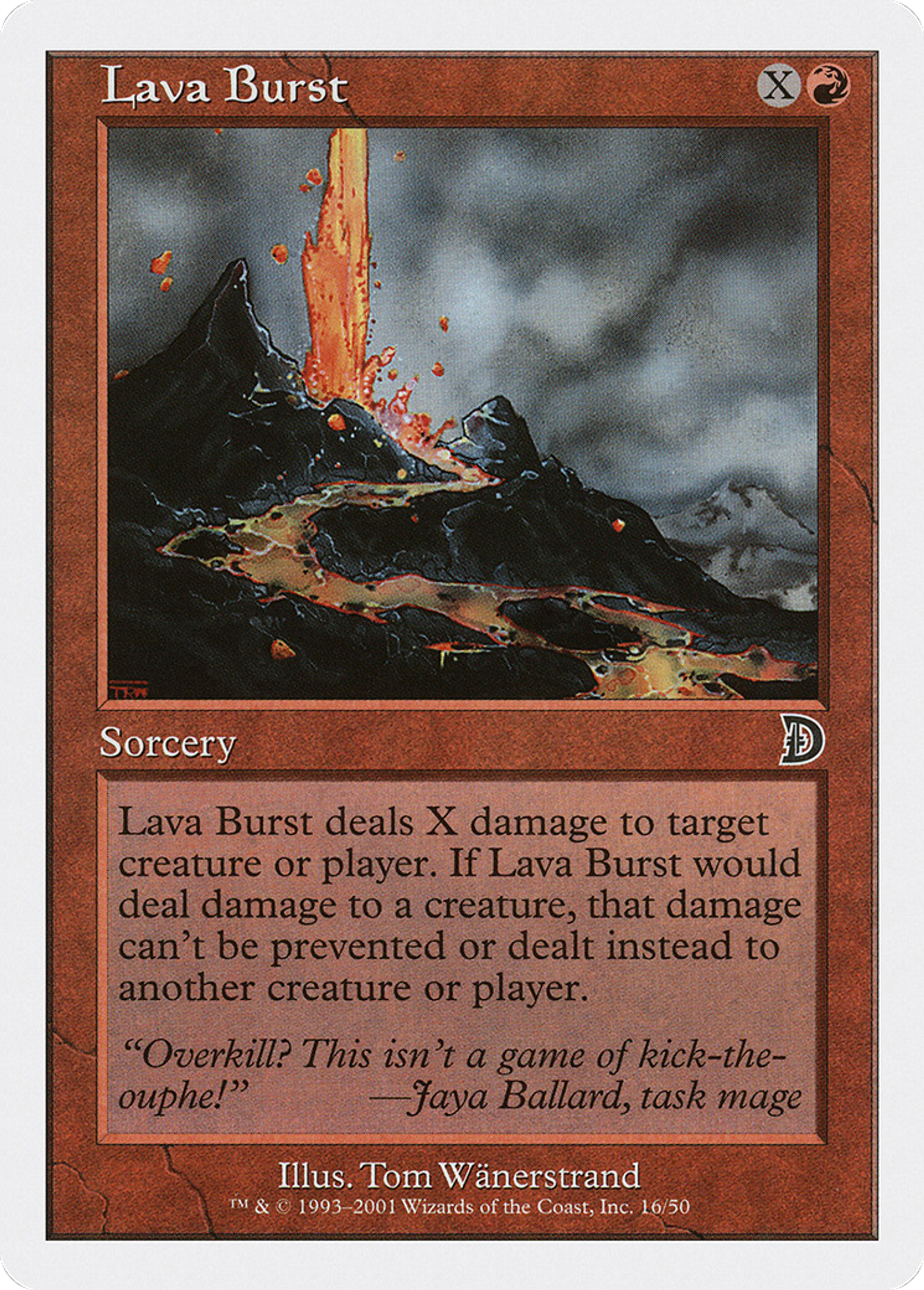 Lava Burst — Deckmasters — Magic: The Gathering