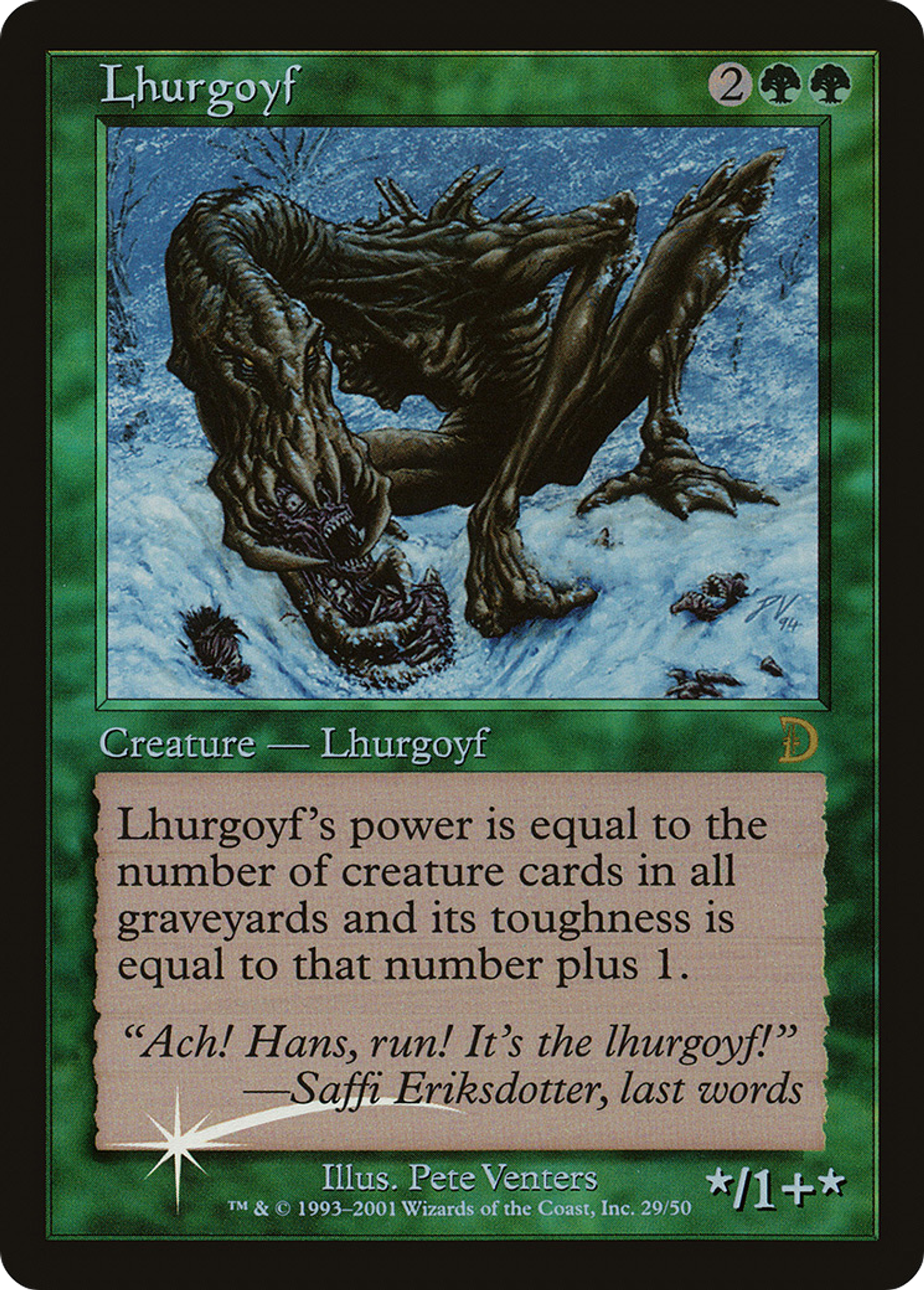 Lhurgoyf — Deckmasters — Magic: The Gathering