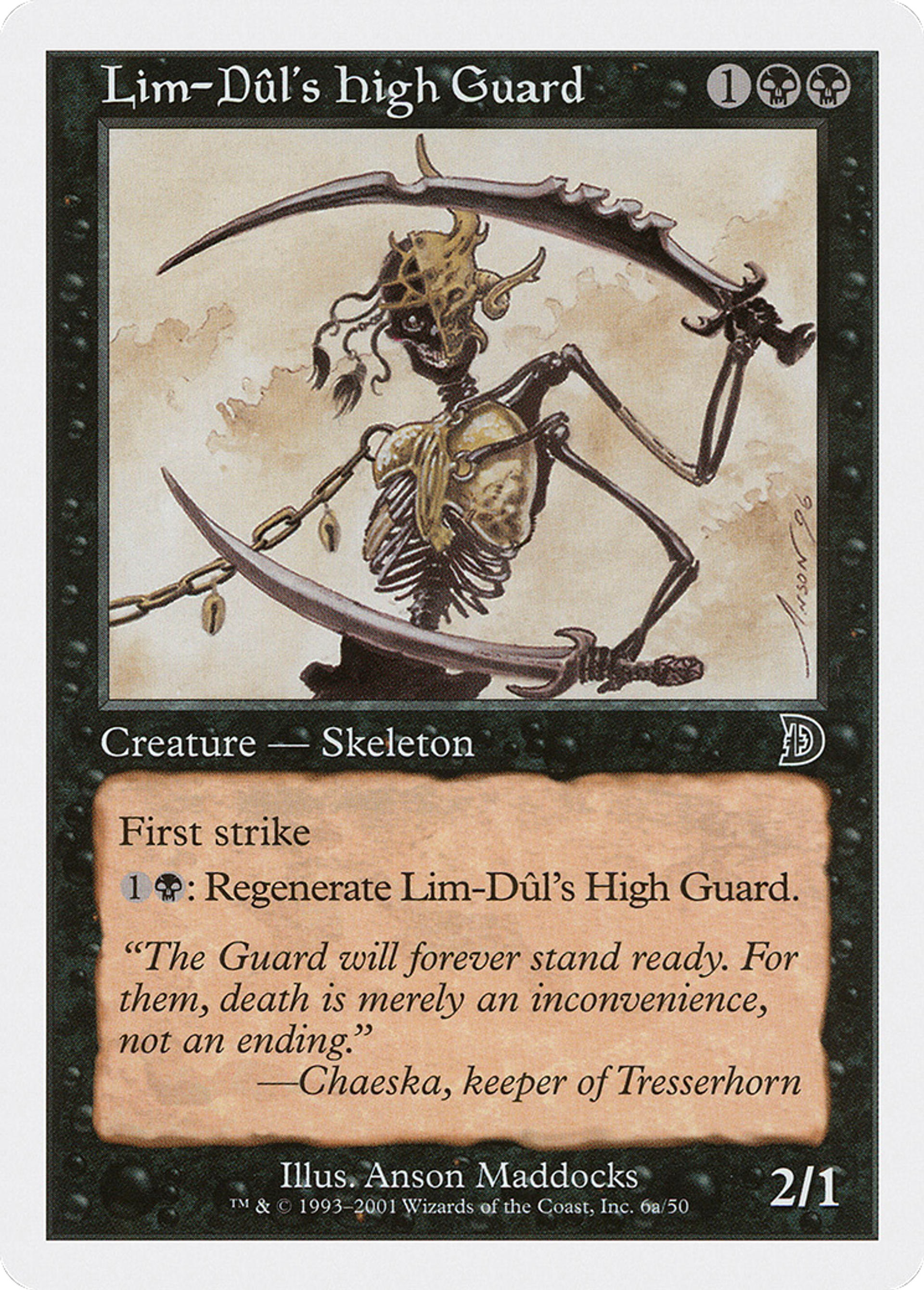 Lim-Dûl's High Guard — Deckmasters — Magic: The Gathering