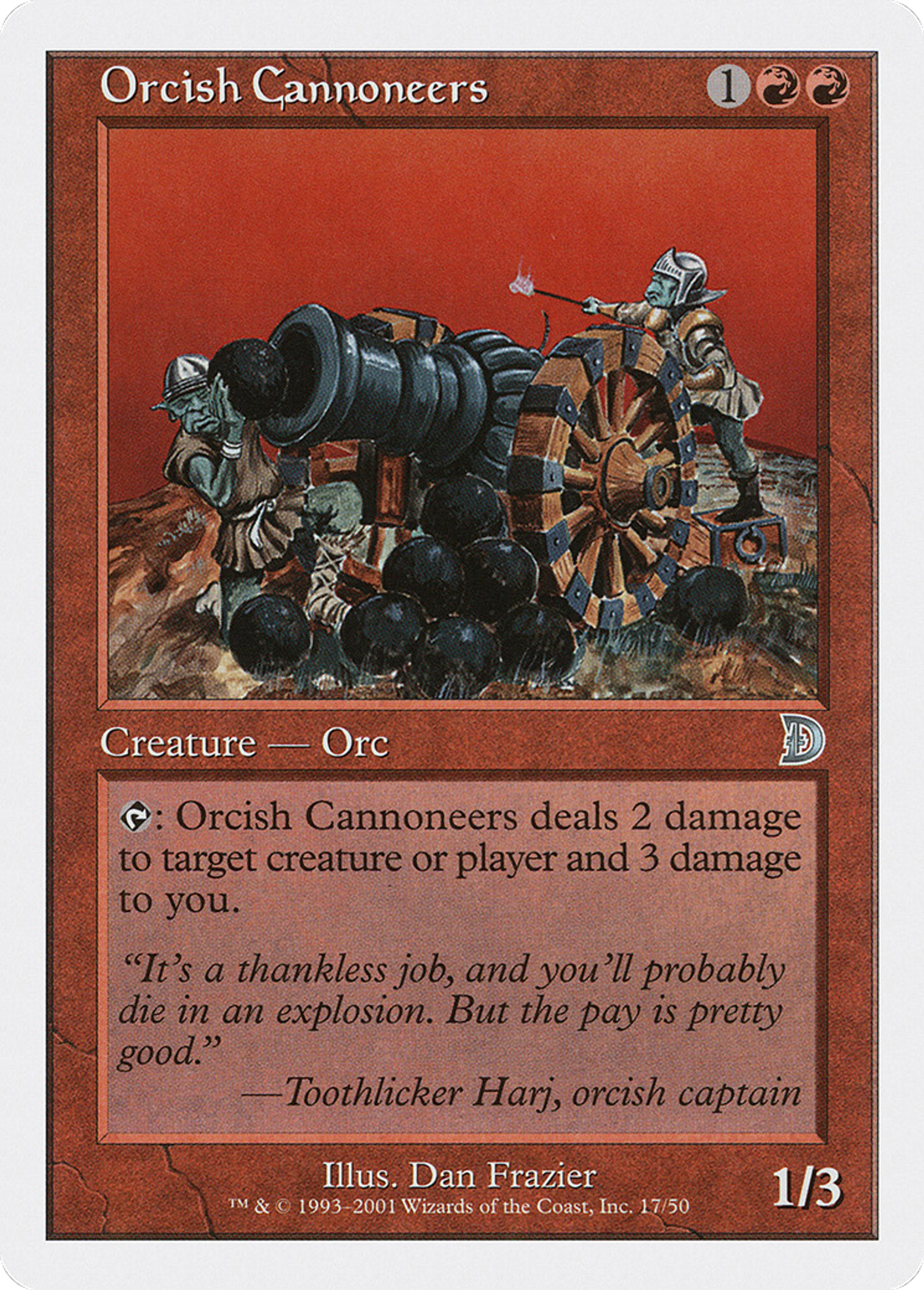 Orcish Cannoneers — Deckmasters — Magic: The Gathering