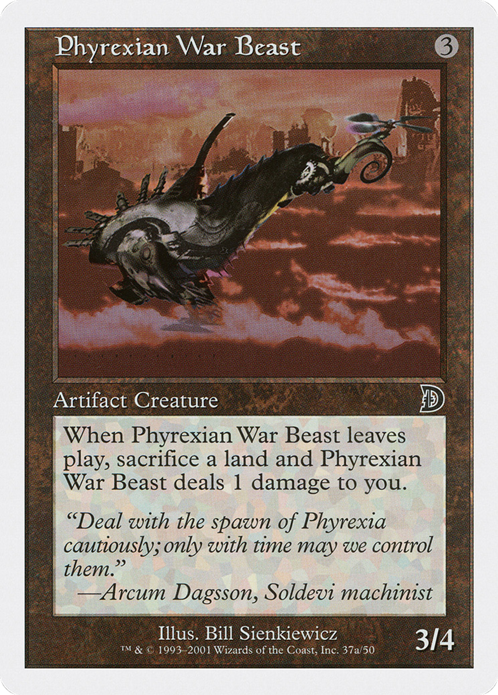 Phyrexian War Beast — Deckmasters — Magic: The Gathering