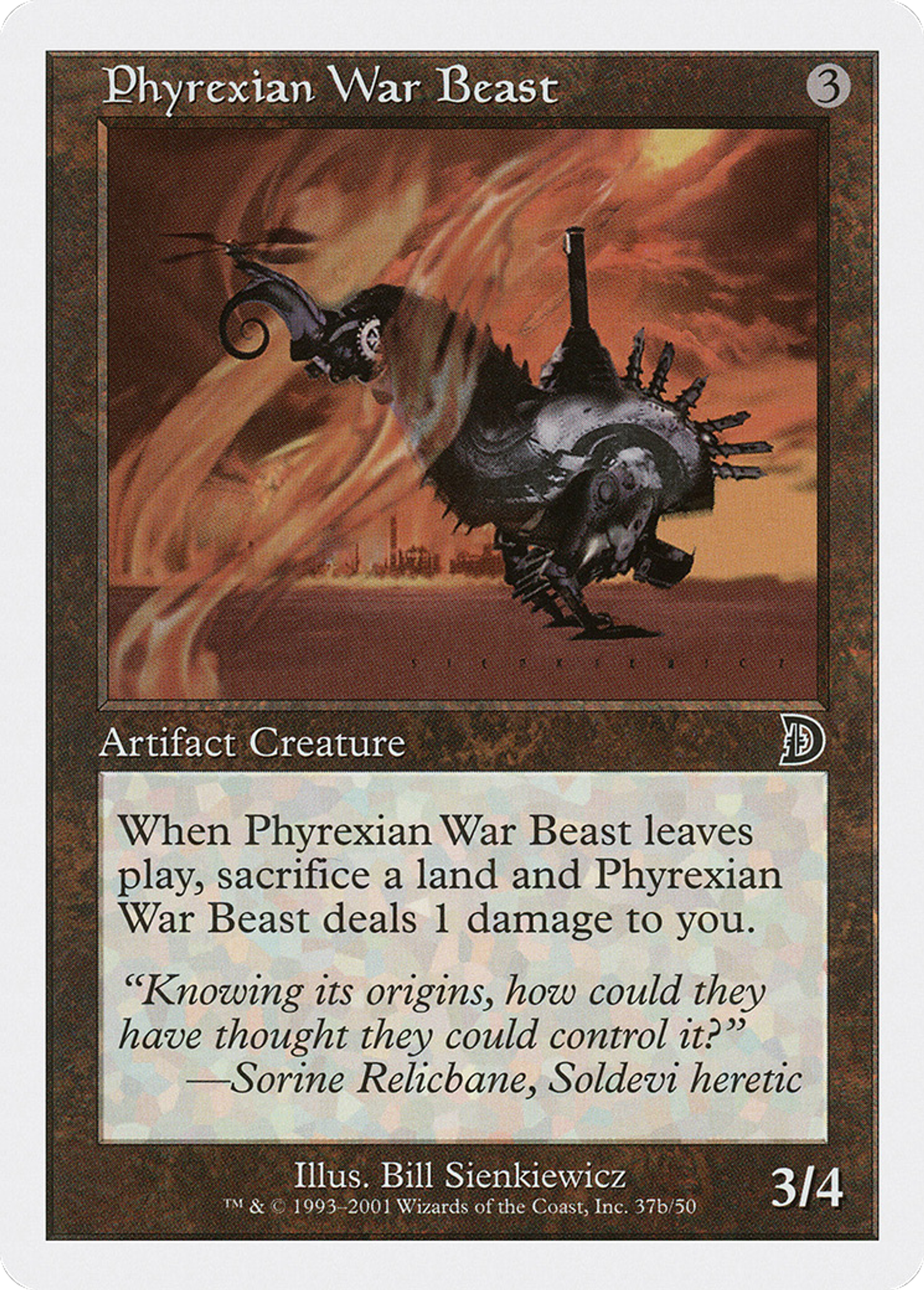 Phyrexian War Beast — Deckmasters — Magic: The Gathering