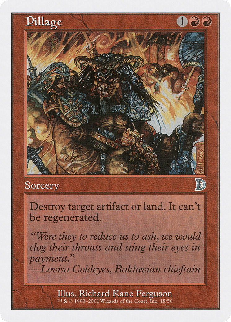 Pillage — Deckmasters — Magic: The Gathering
