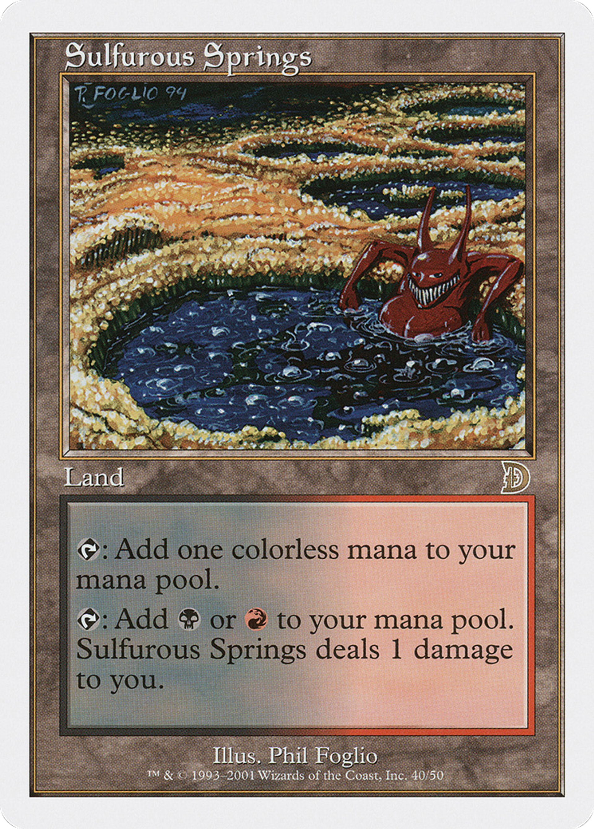 Sulfurous Springs — Deckmasters — Magic: The Gathering