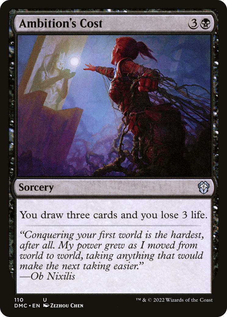 Ambition's Cost — Dominaria United Commander — Magic: The Gathering