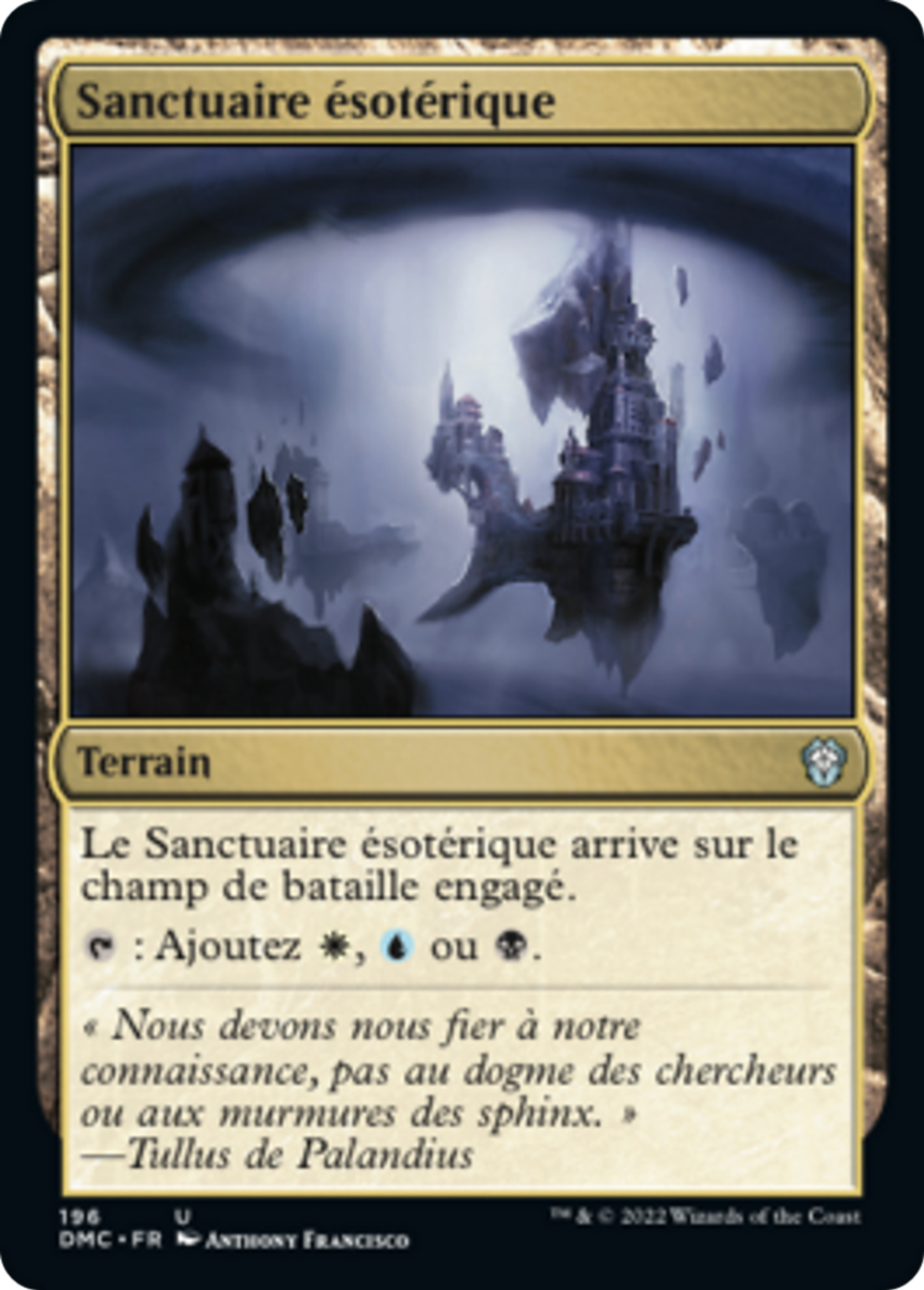 Sanctuaire ésotérique — Dominaria United Commander — Magic: The Gathering
