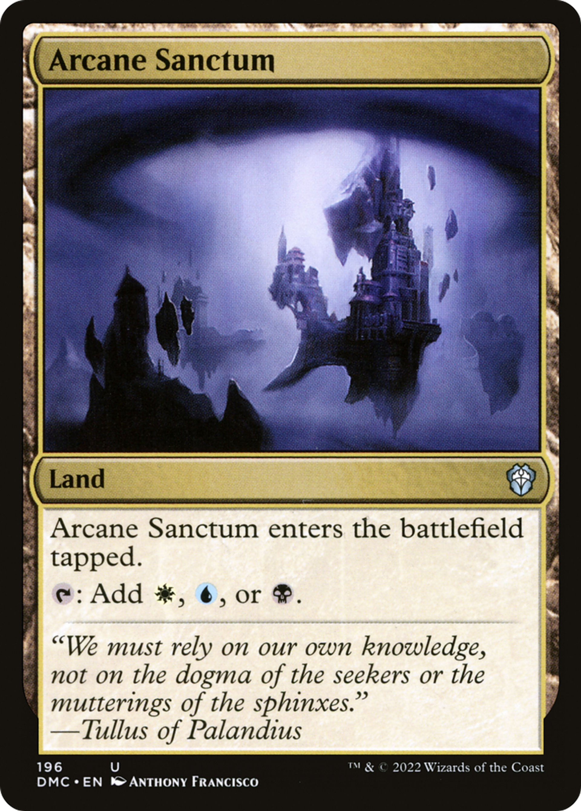 Arcane Sanctum — Dominaria United Commander — Magic: The Gathering