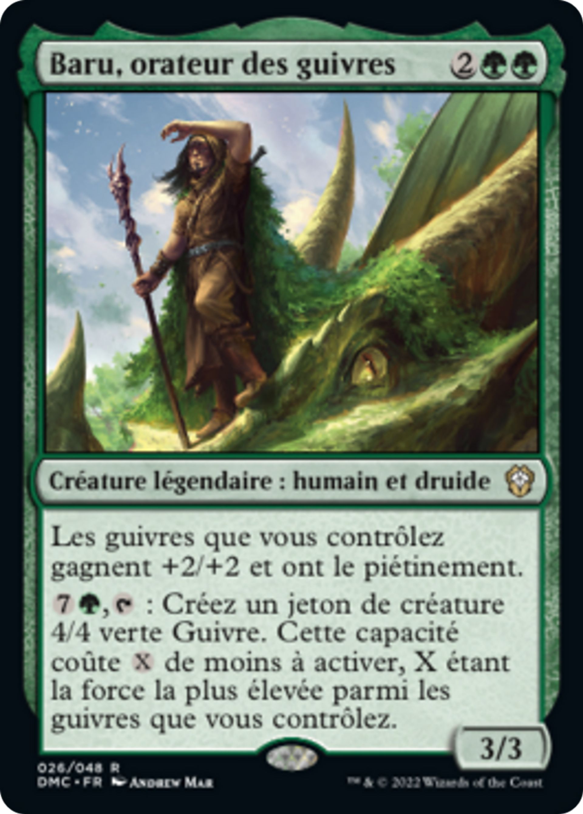 Baru, orateur des guivres — Dominaria United Commander — Magic: The Gathering