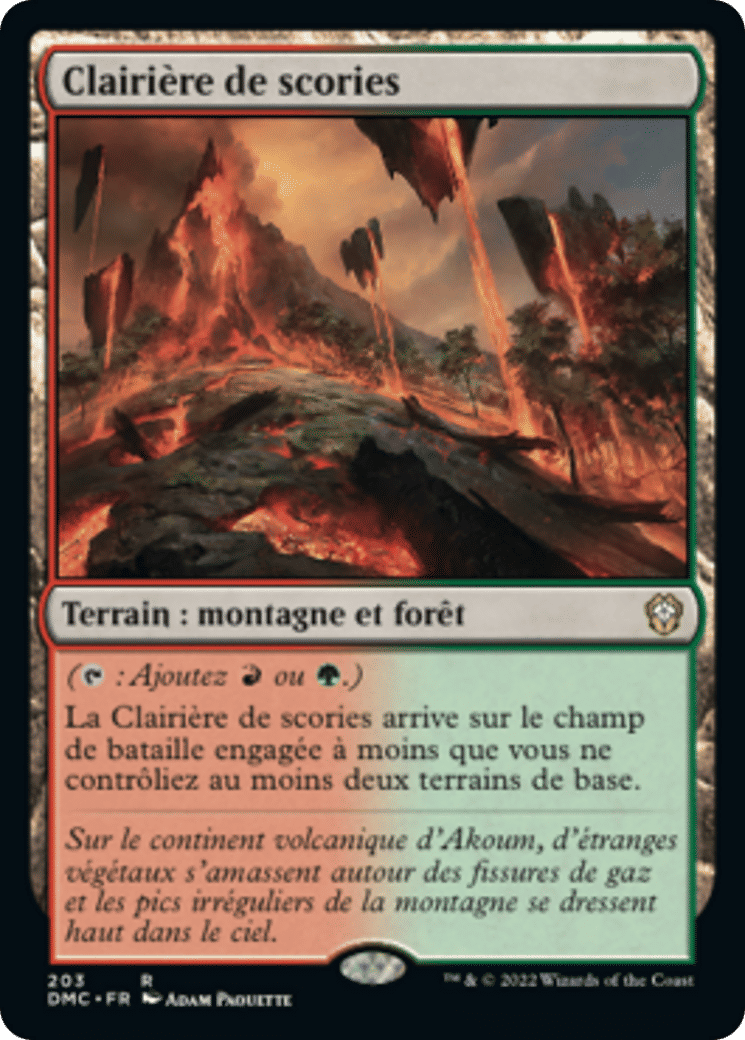 Clairière de scories — Dominaria United Commander — Magic: The Gathering
