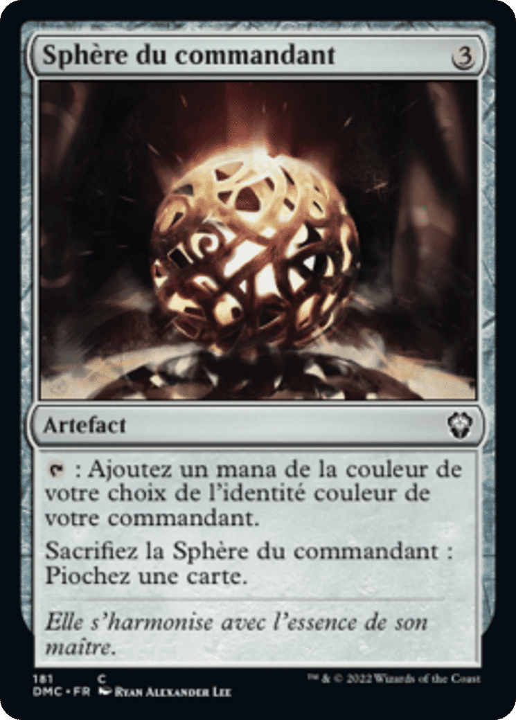 Sphère du commandant — Dominaria United Commander — Magic: The Gathering