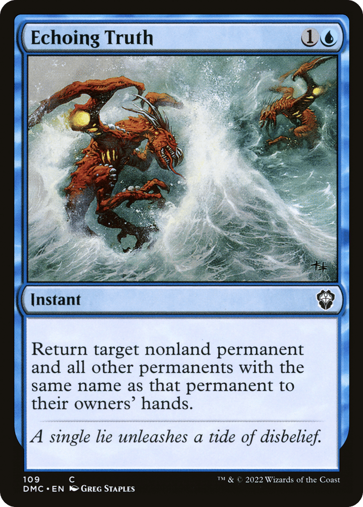 Echoing Truth — Dominaria United Commander — Magic: The Gathering