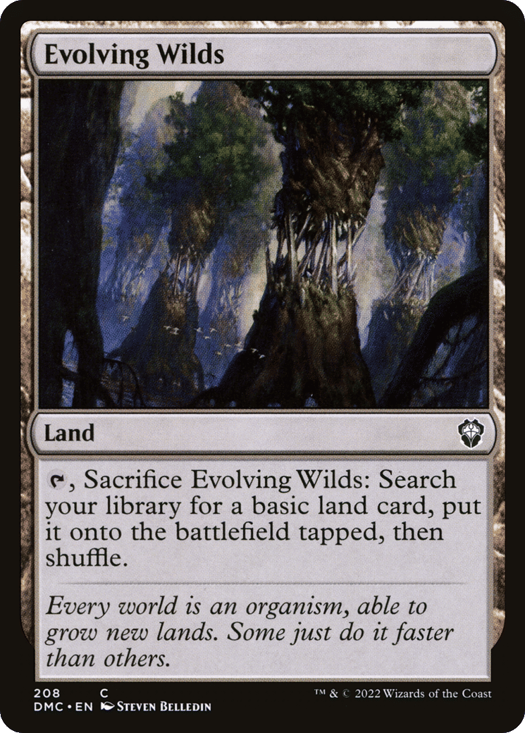 Evolving Wilds — Dominaria United Commander — Magic: The Gathering