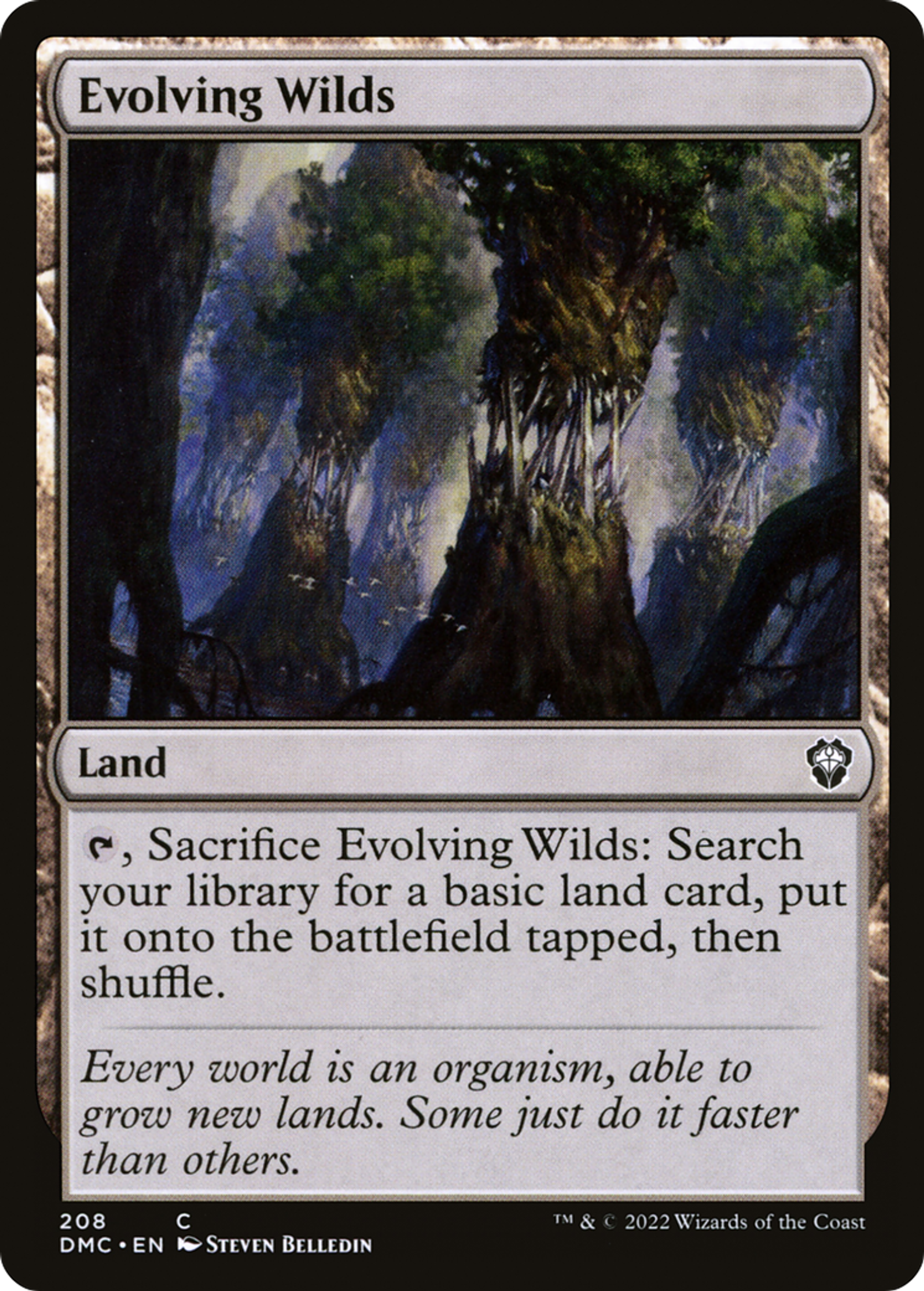 Evolving Wilds — Dominaria United Commander — Magic: The Gathering