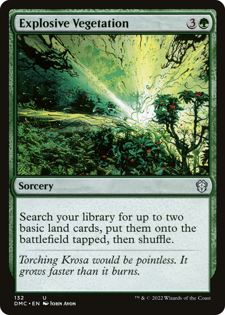 Explosive Vegetation — Dominaria United Commander — Magic: The Gathering