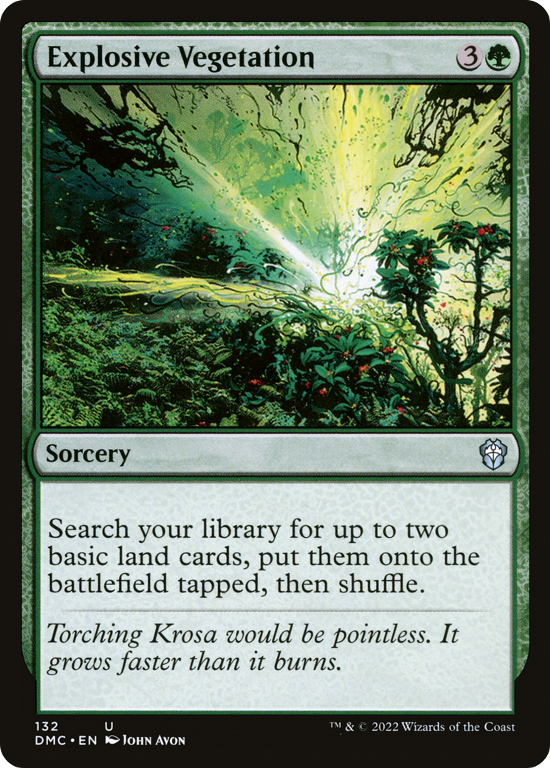 Explosive Vegetation — Dominaria United Commander — Magic: The Gathering
