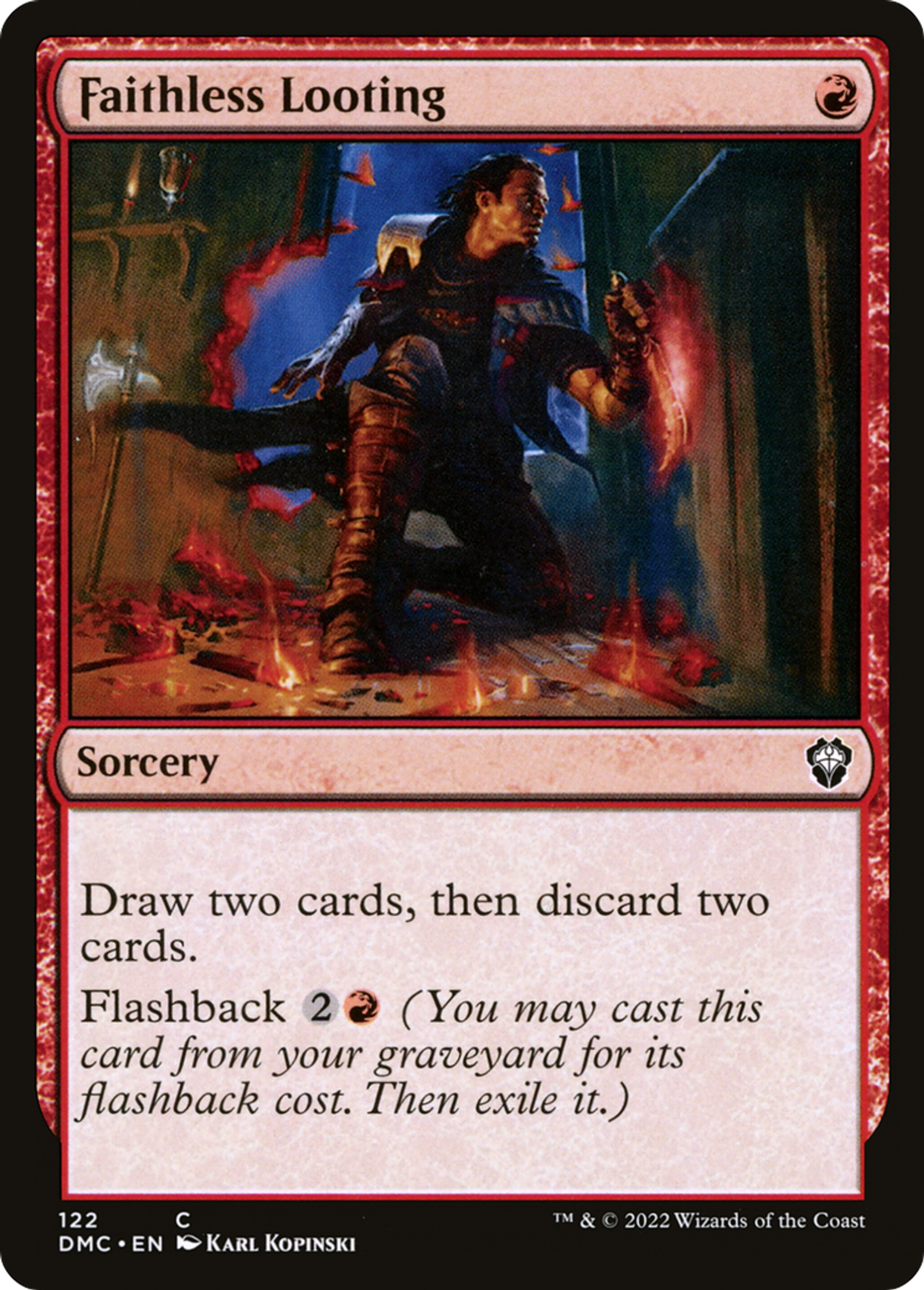 Faithless Looting — Dominaria United Commander — Magic: The Gathering