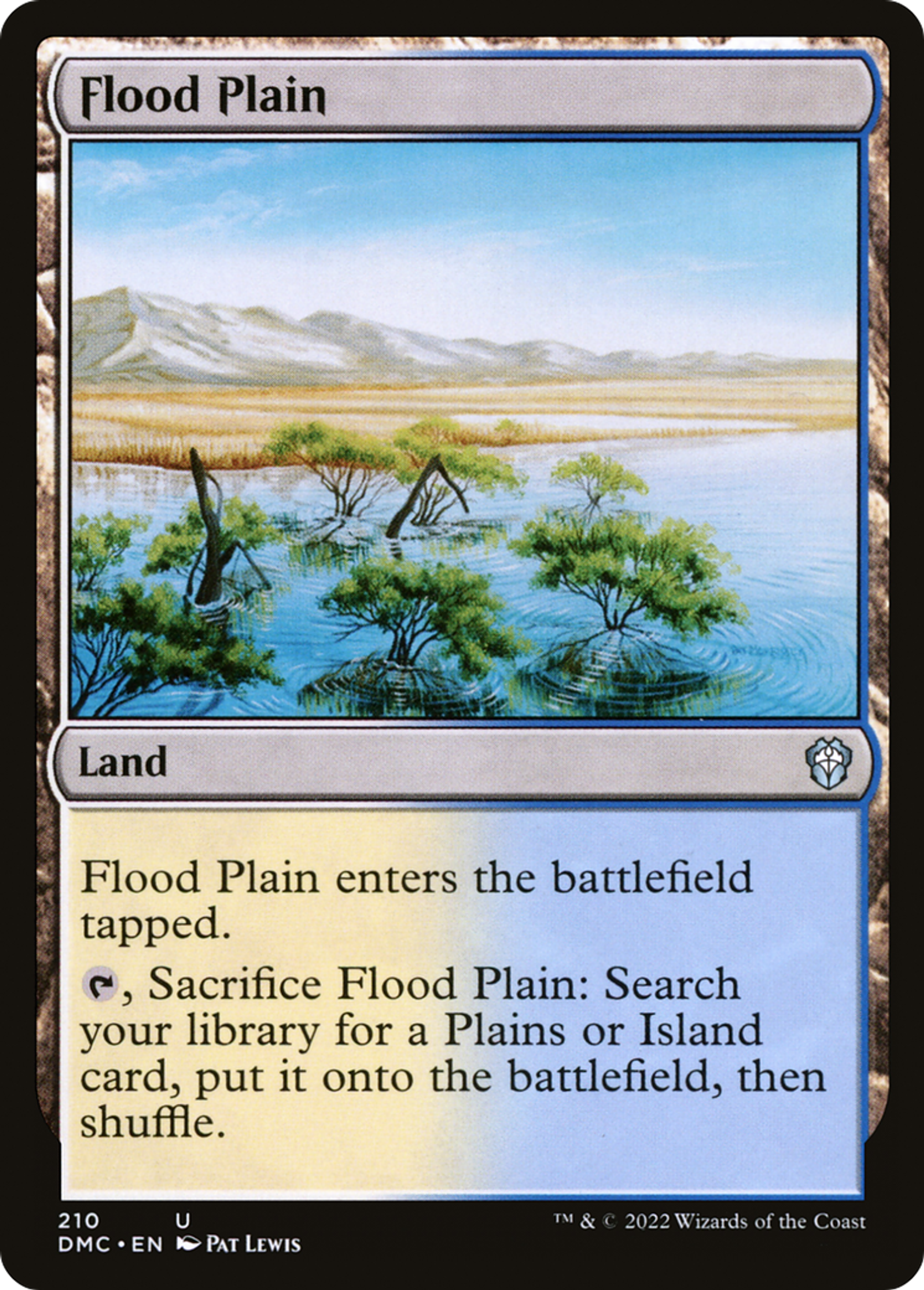 Flood Plain — Dominaria United Commander — Magic: The Gathering