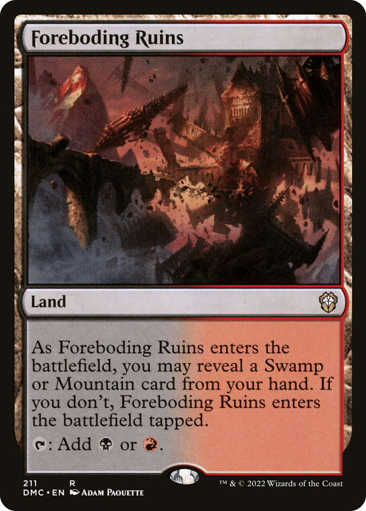 Foreboding Ruins — Dominaria United Commander — Magic: The Gathering